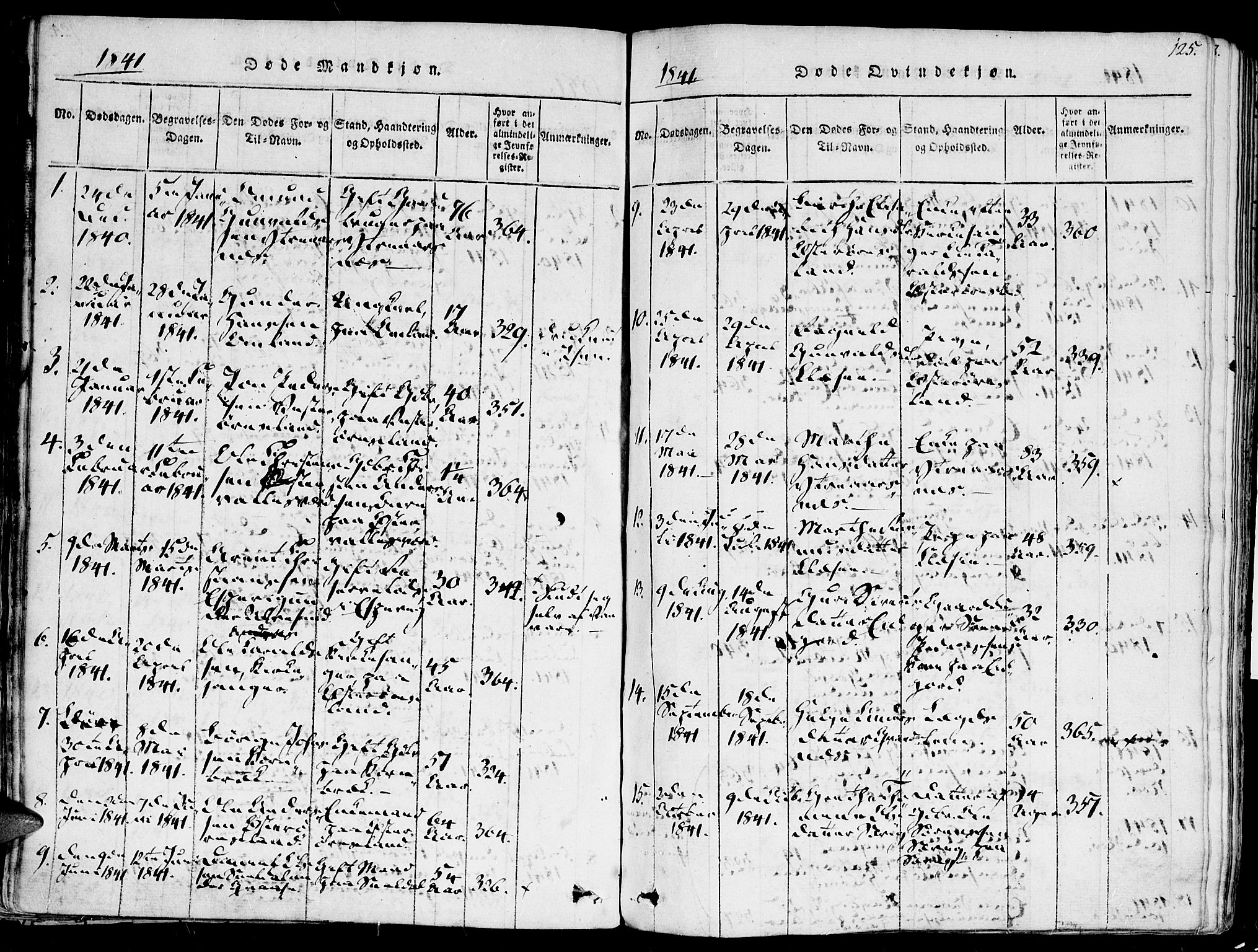 Høvåg sokneprestkontor, AV/SAK-1111-0025/F/Fa/L0001: Parish register (official) no. A 1, 1816-1843, p. 125