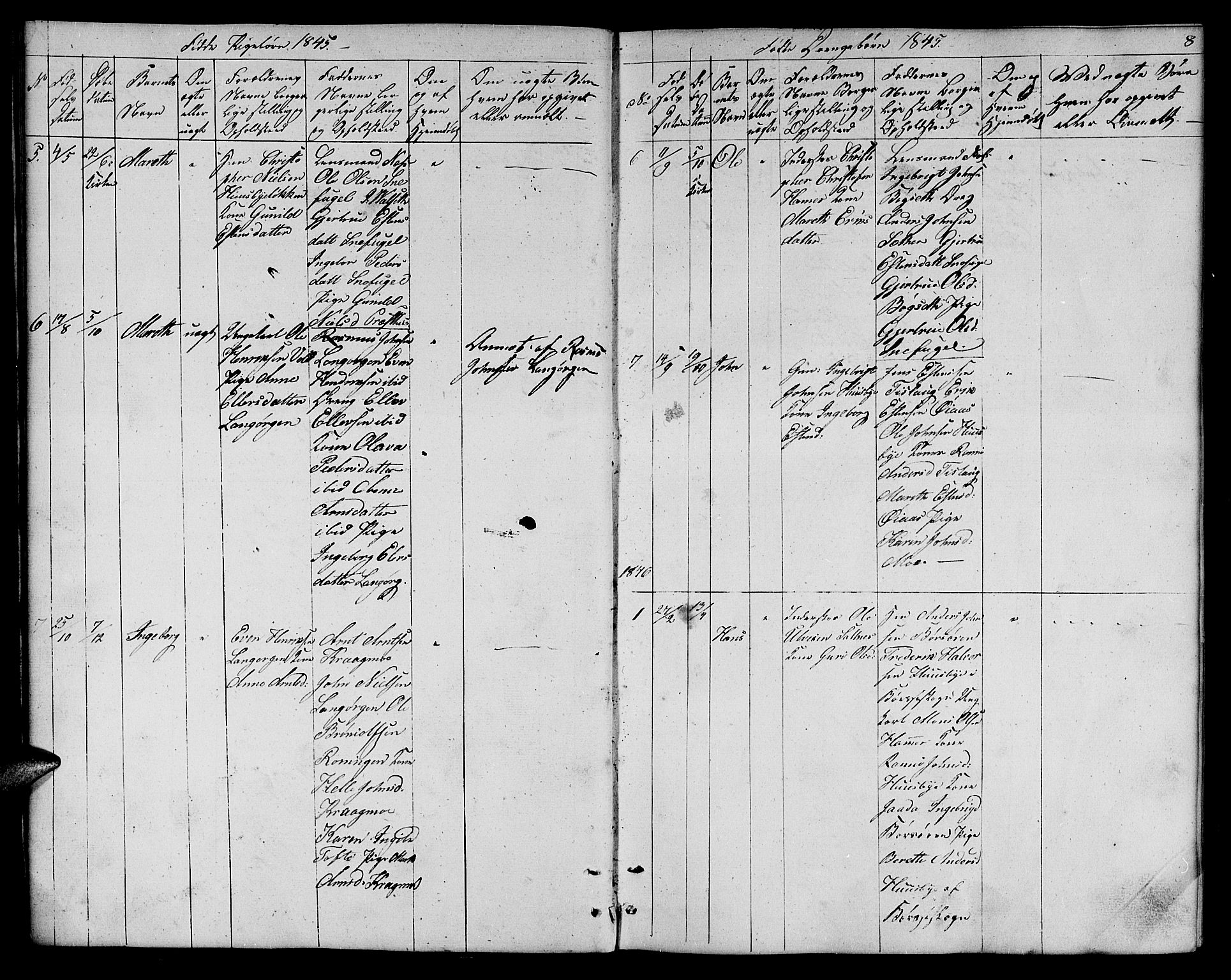 Ministerialprotokoller, klokkerbøker og fødselsregistre - Sør-Trøndelag, SAT/A-1456/666/L0789: Parish register (copy) no. 666C02, 1843-1847, p. 8