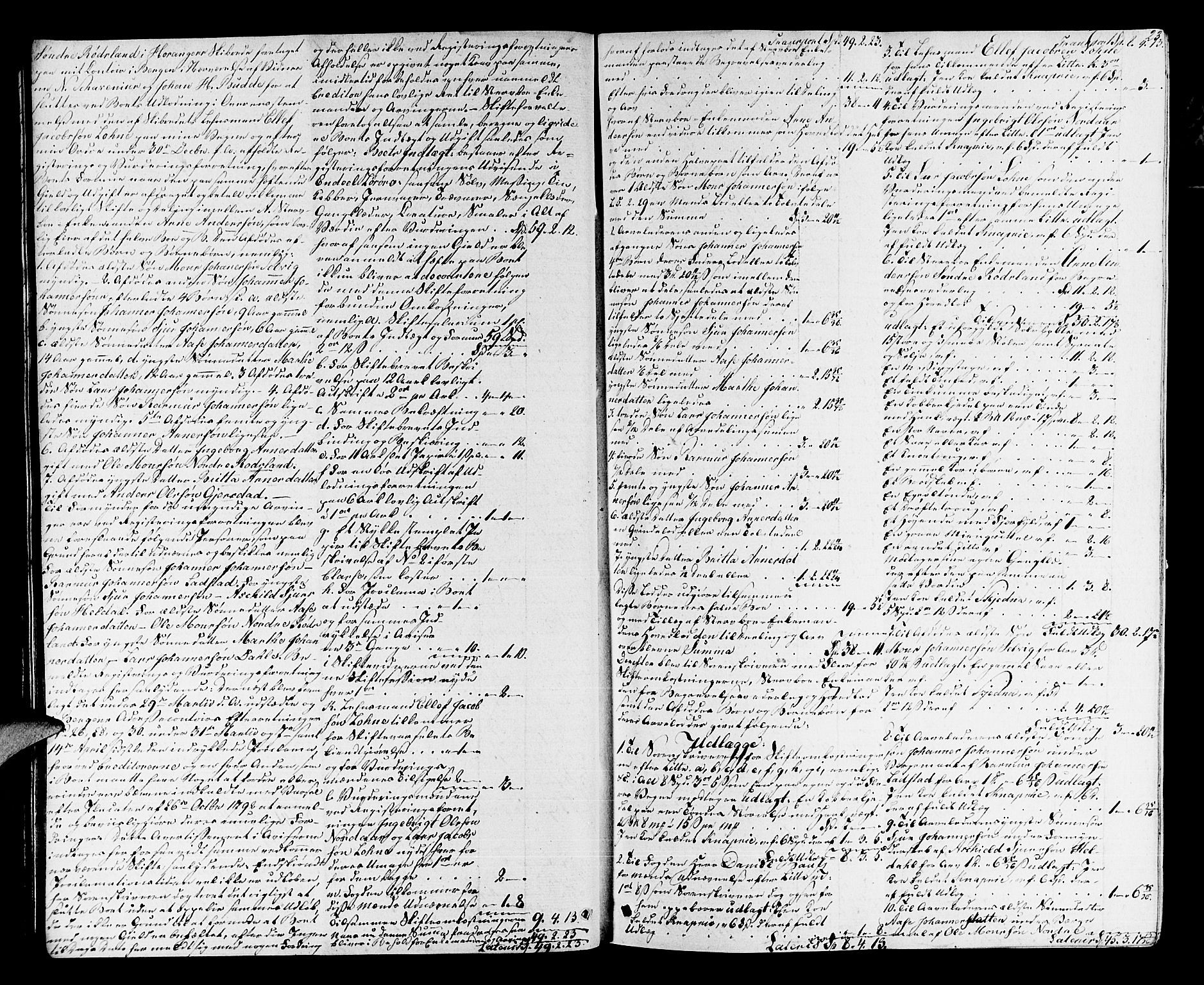 Nordhordland sorenskrivar, AV/SAB-A-2901/1/H/Ha/L0018: Skifteprotokollar Nordhordland , 1830-1833, p. 22b-23a