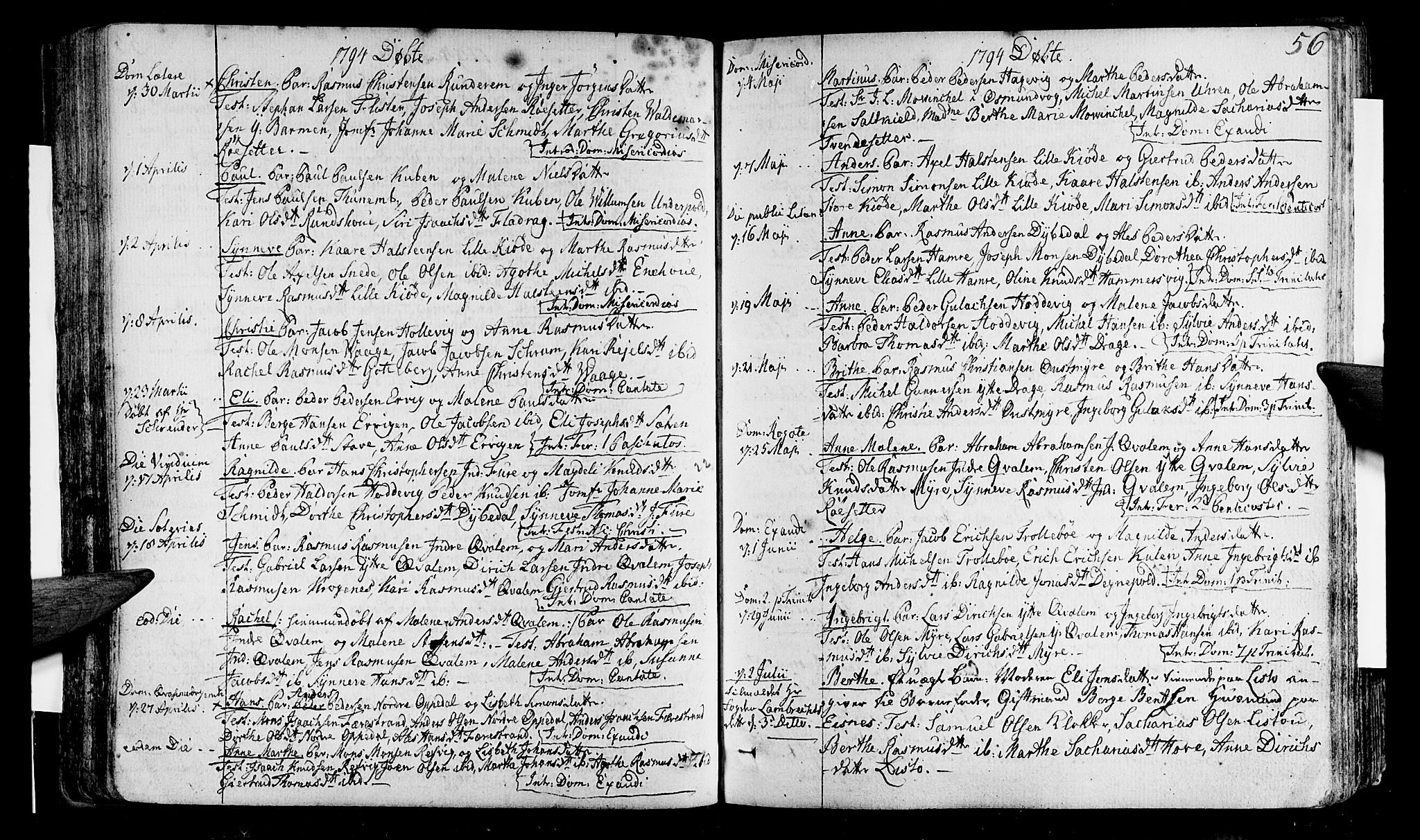 Selje sokneprestembete, AV/SAB-A-99938/H/Ha/Haa/Haaa: Parish register (official) no. A 6, 1782-1806, p. 56