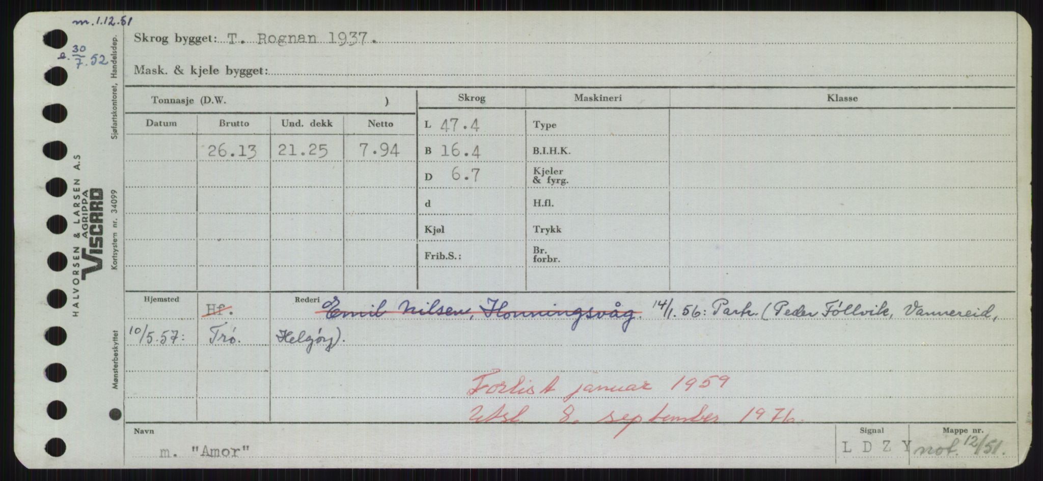 Sjøfartsdirektoratet med forløpere, Skipsmålingen, AV/RA-S-1627/H/Hd/L0001: Fartøy, A-Anv, p. 491