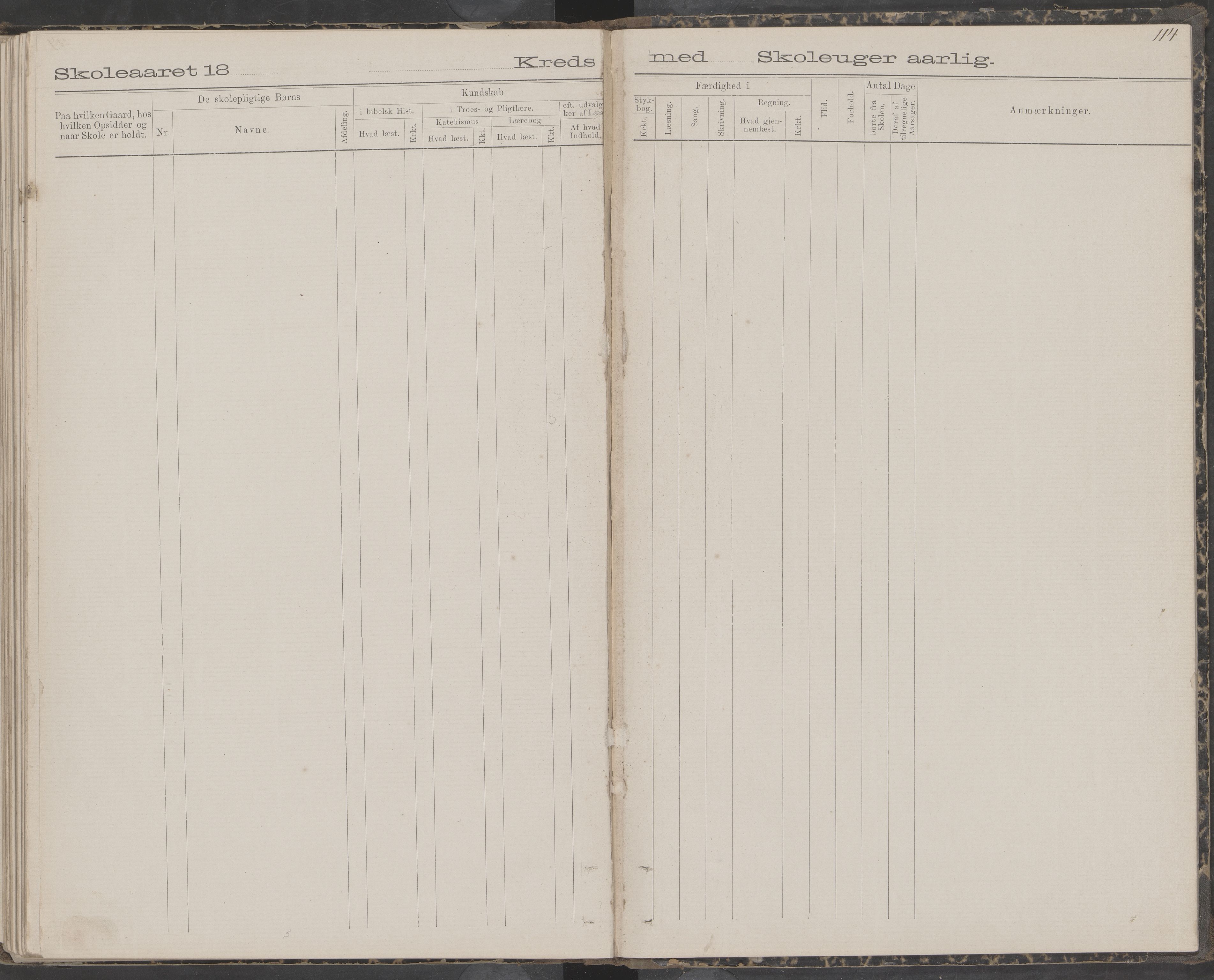 Dønna kommune. Snekkevik skolekrets, AIN/K-18270.510.07/442/L0002: Skoleprotokoll, 1888-1893