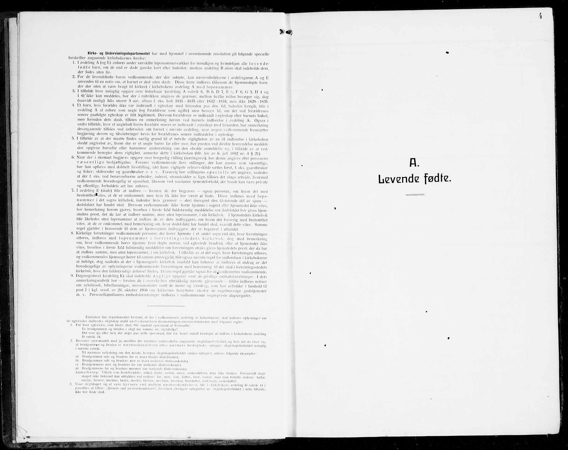 Fana Sokneprestembete, SAB/A-75101/H/Haa/Haai/L0004: Parish register (official) no. I 4, 1912-1933, p. 4