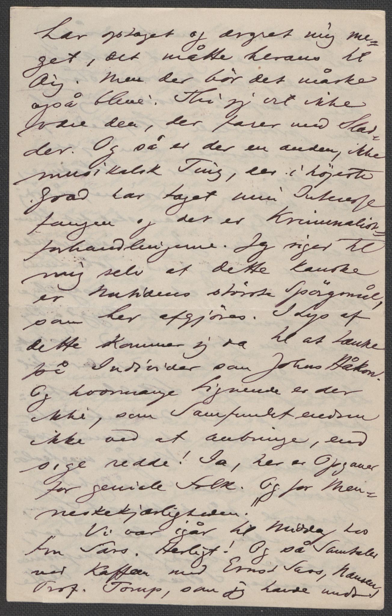 Beyer, Frants, AV/RA-PA-0132/F/L0001: Brev fra Edvard Grieg til Frantz Beyer og "En del optegnelser som kan tjene til kommentar til brevene" av Marie Beyer, 1872-1907, p. 371