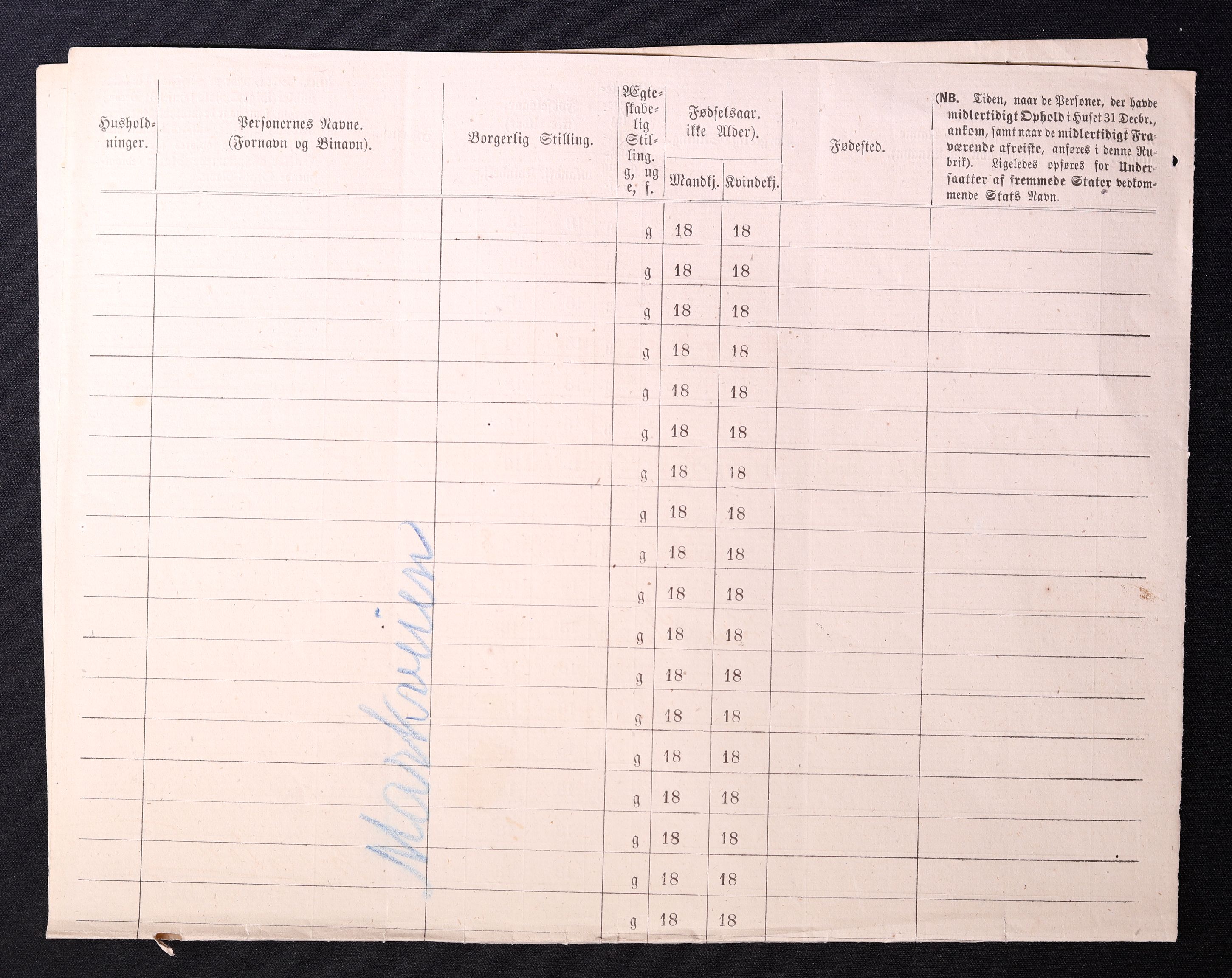 RA, 1870 census for 0301 Kristiania, 1870, p. 2228