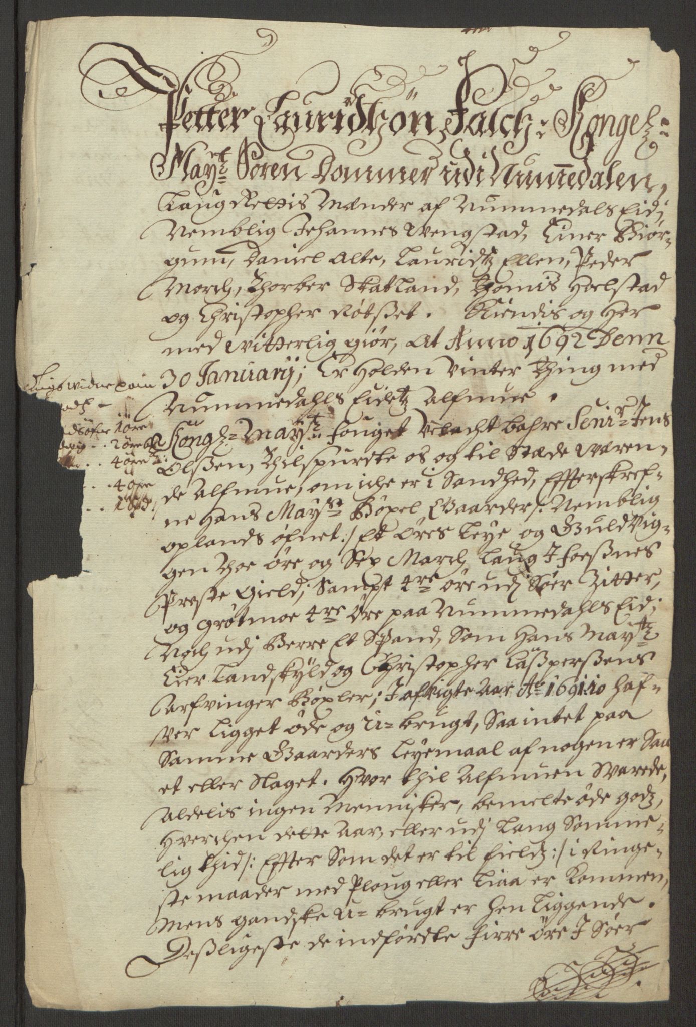 Rentekammeret inntil 1814, Reviderte regnskaper, Fogderegnskap, RA/EA-4092/R64/L4423: Fogderegnskap Namdal, 1690-1691, p. 364