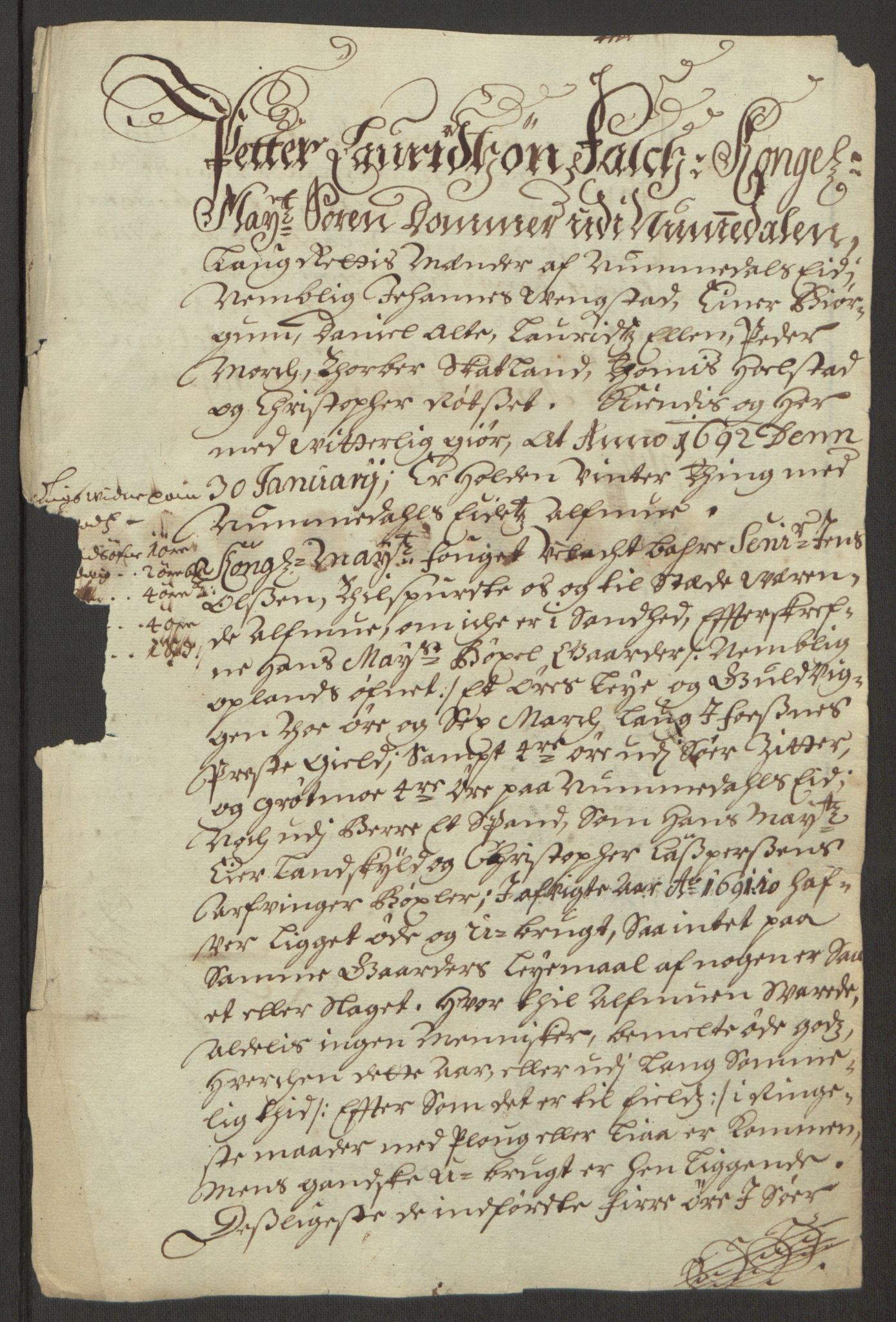 Rentekammeret inntil 1814, Reviderte regnskaper, Fogderegnskap, AV/RA-EA-4092/R64/L4423: Fogderegnskap Namdal, 1690-1691, p. 364