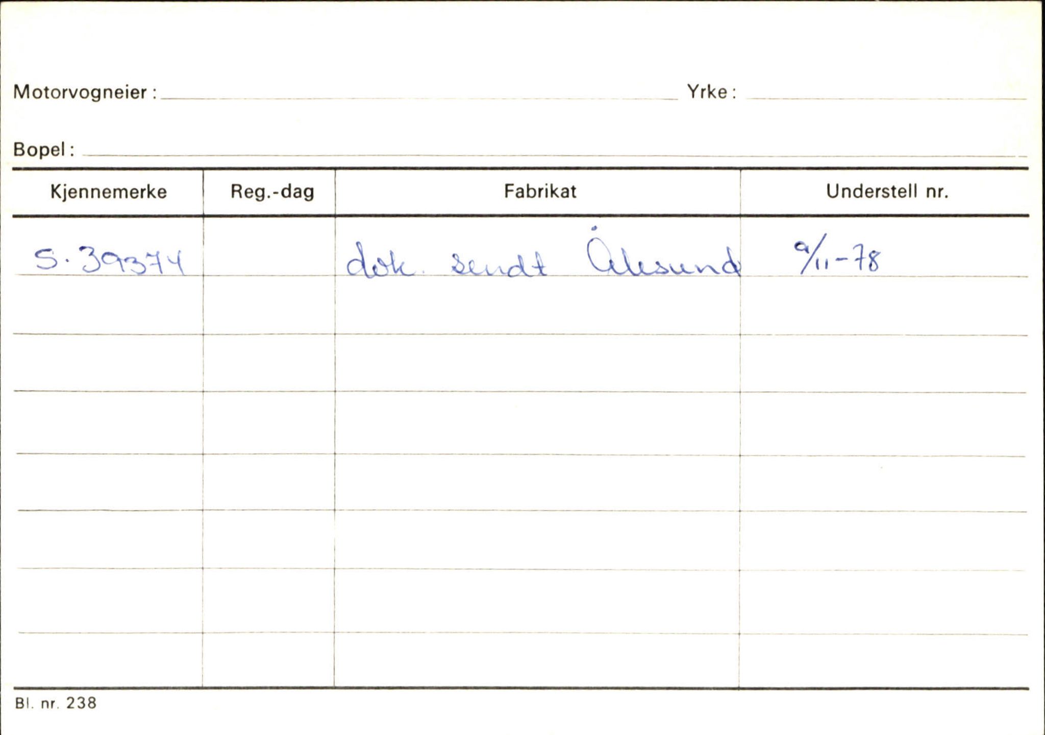 Statens vegvesen, Sogn og Fjordane vegkontor, AV/SAB-A-5301/4/F/L0133: Eigarregister Bremanger A-Å. Gaular A-H, 1945-1975, p. 2310