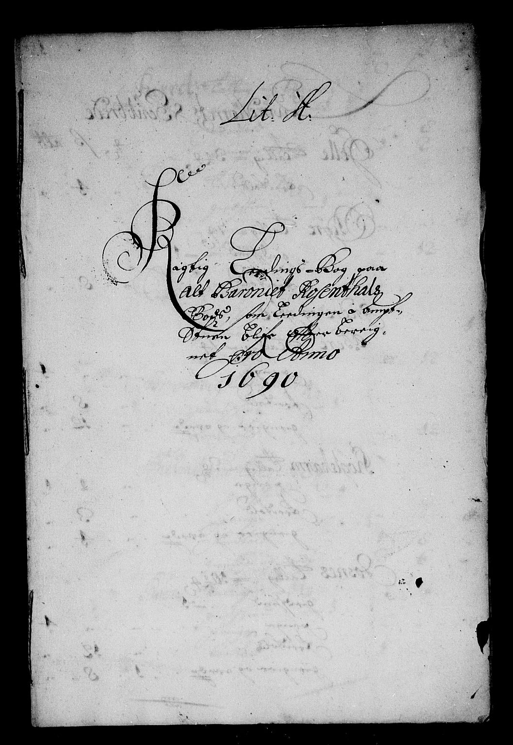 Rentekammeret inntil 1814, Reviderte regnskaper, Stiftamtstueregnskaper, Bergen stiftamt, RA/EA-6043/R/Rc/L0093: Bergen stiftamt, 1690