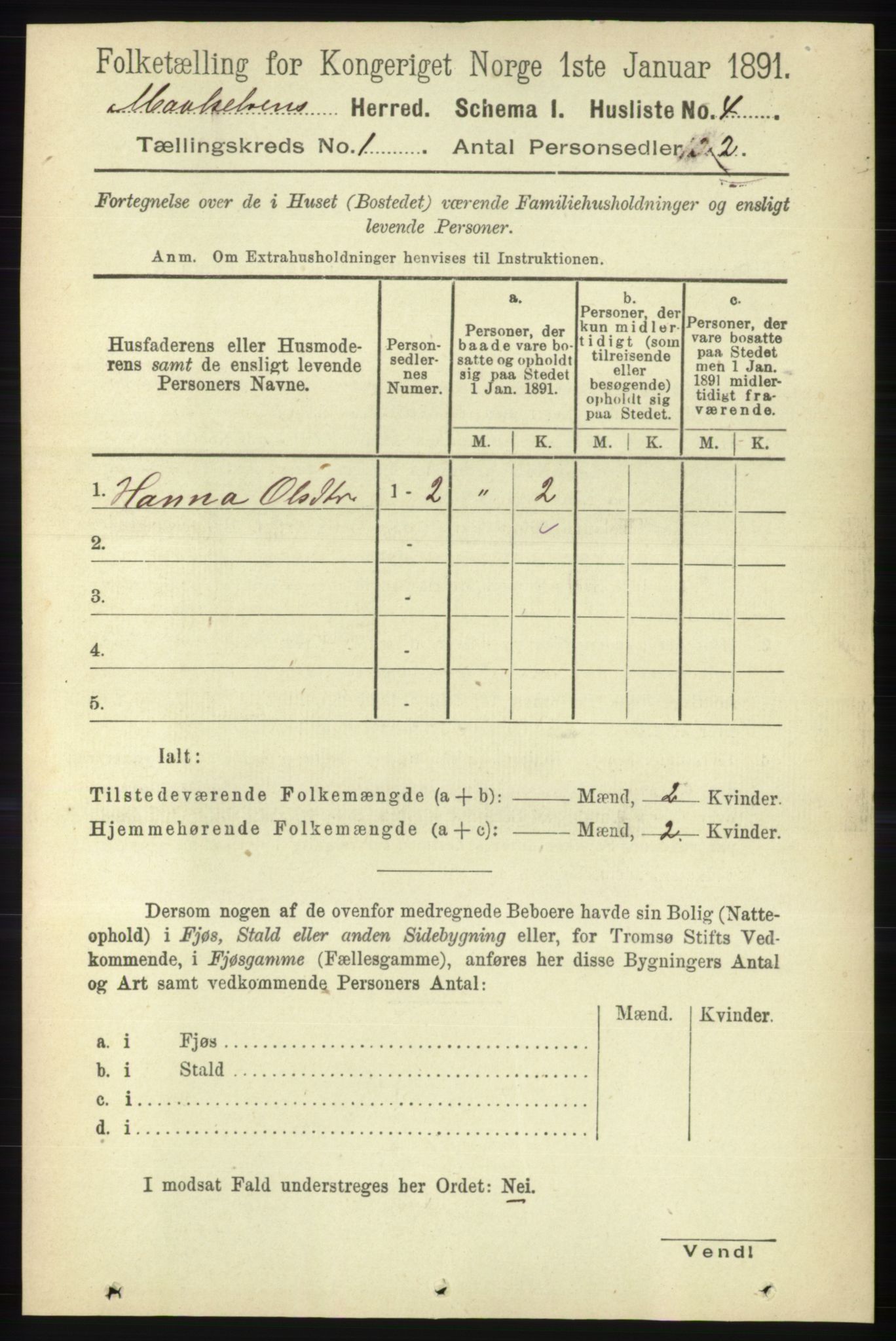 RA, 1891 census for 1924 Målselv, 1891, p. 34