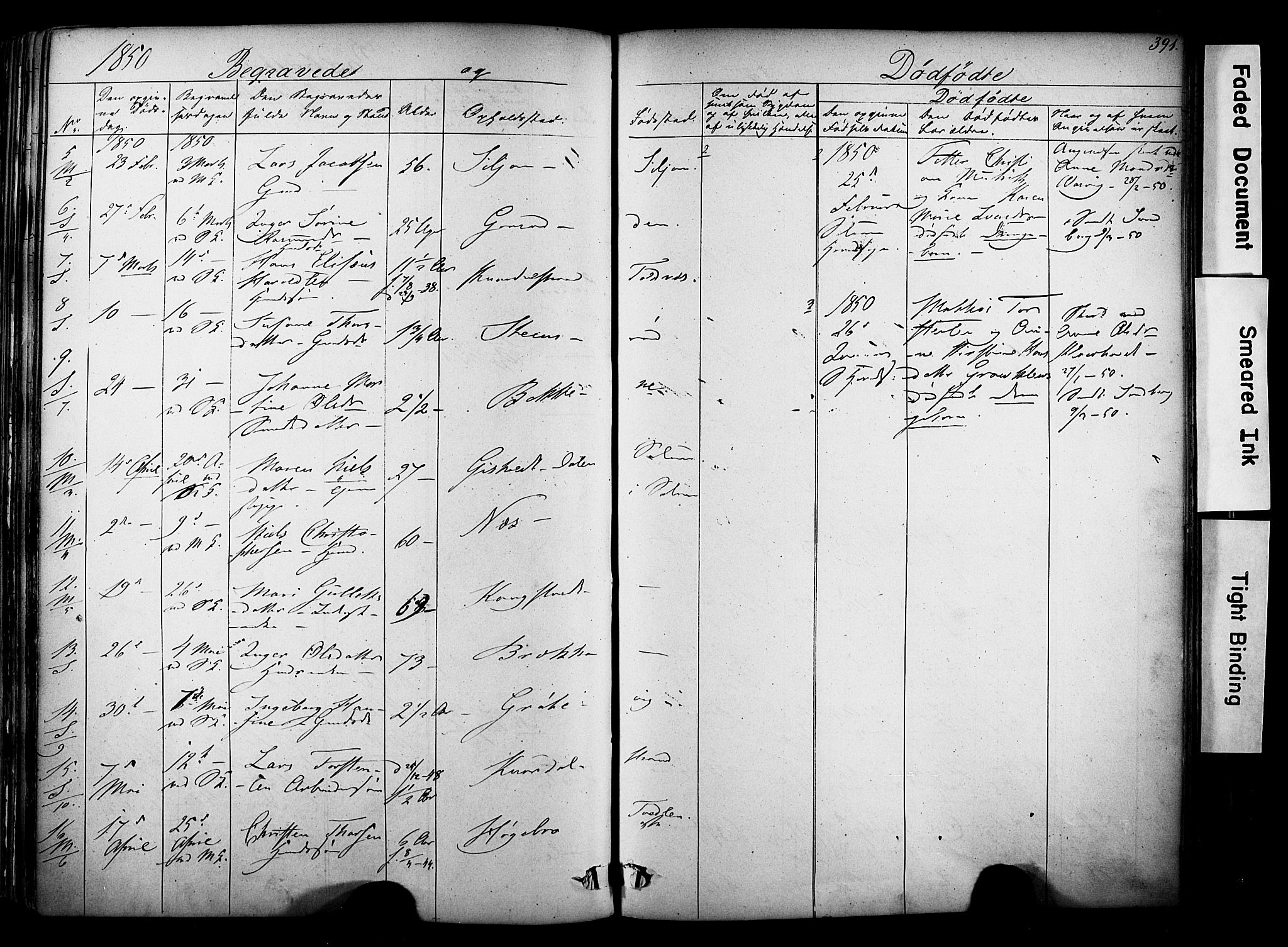 Solum kirkebøker, SAKO/A-306/F/Fa/L0006: Parish register (official) no. I 6, 1844-1855, p. 391