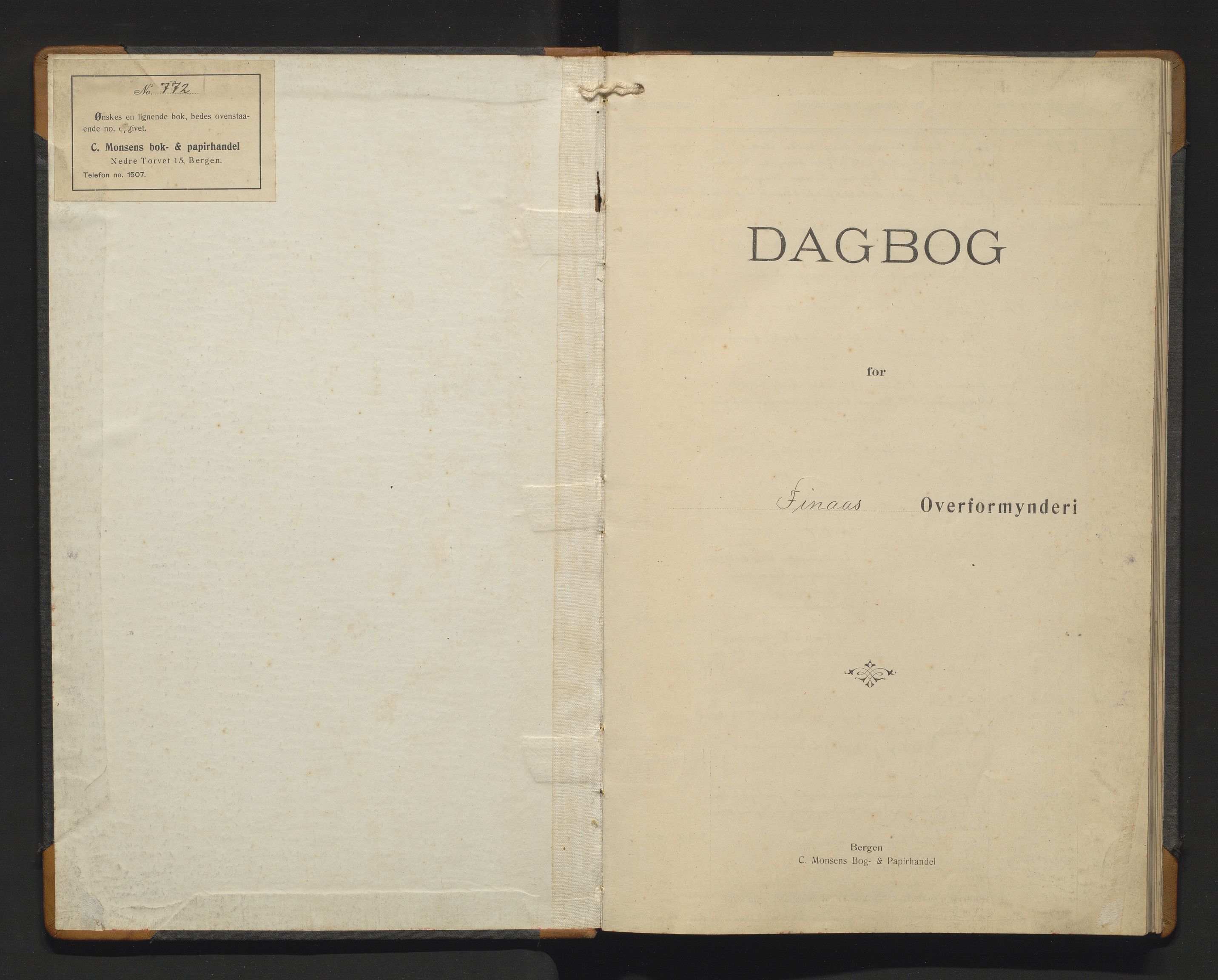 Finnaas kommune. Overformynderiet, IKAH/1218a-812/C/Ca/Caa/L0006: Postjournal for Finnås overformynderi, 1911-1914