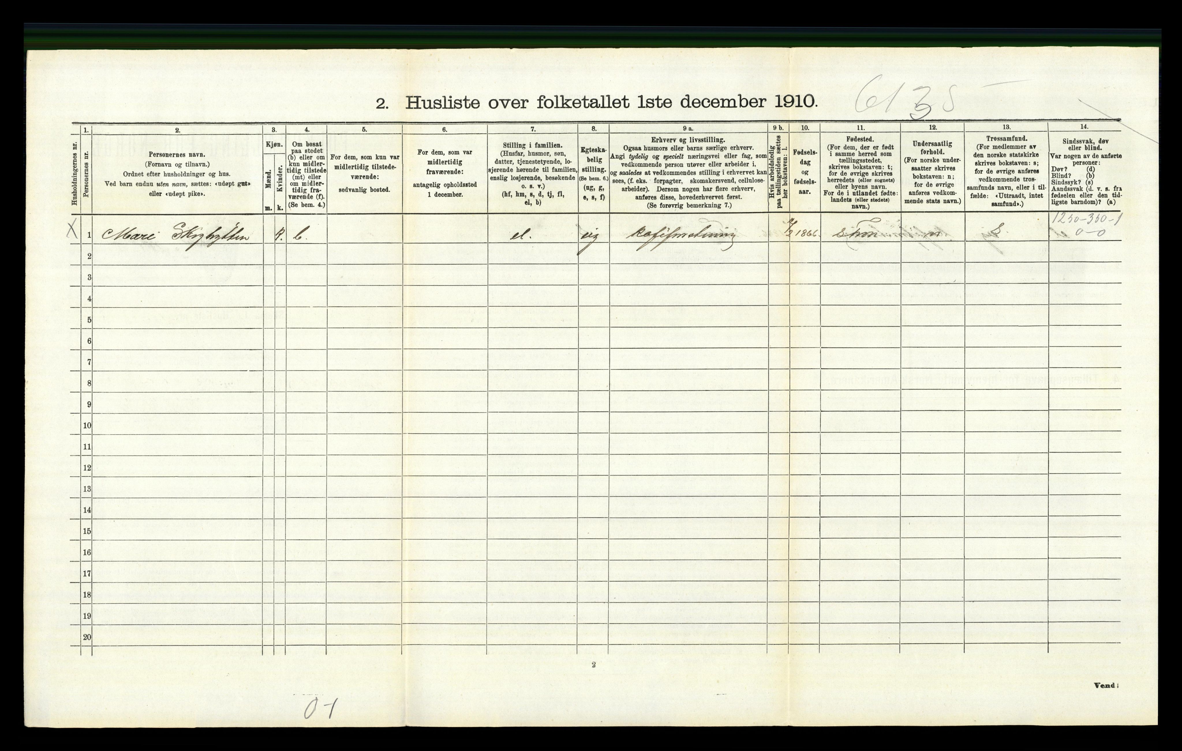 RA, 1910 census for Nord-Fron, 1910, p. 943