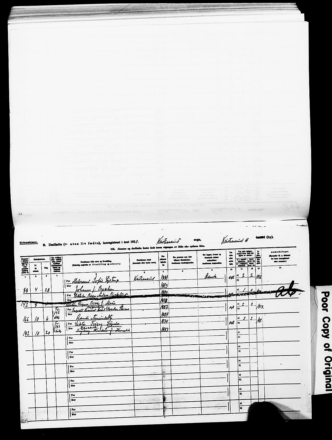 Ministerialprotokoller, klokkerbøker og fødselsregistre - Møre og Romsdal, AV/SAT-A-1454/572/L0861: Parish register (official) no. 572D05, 1913-1920