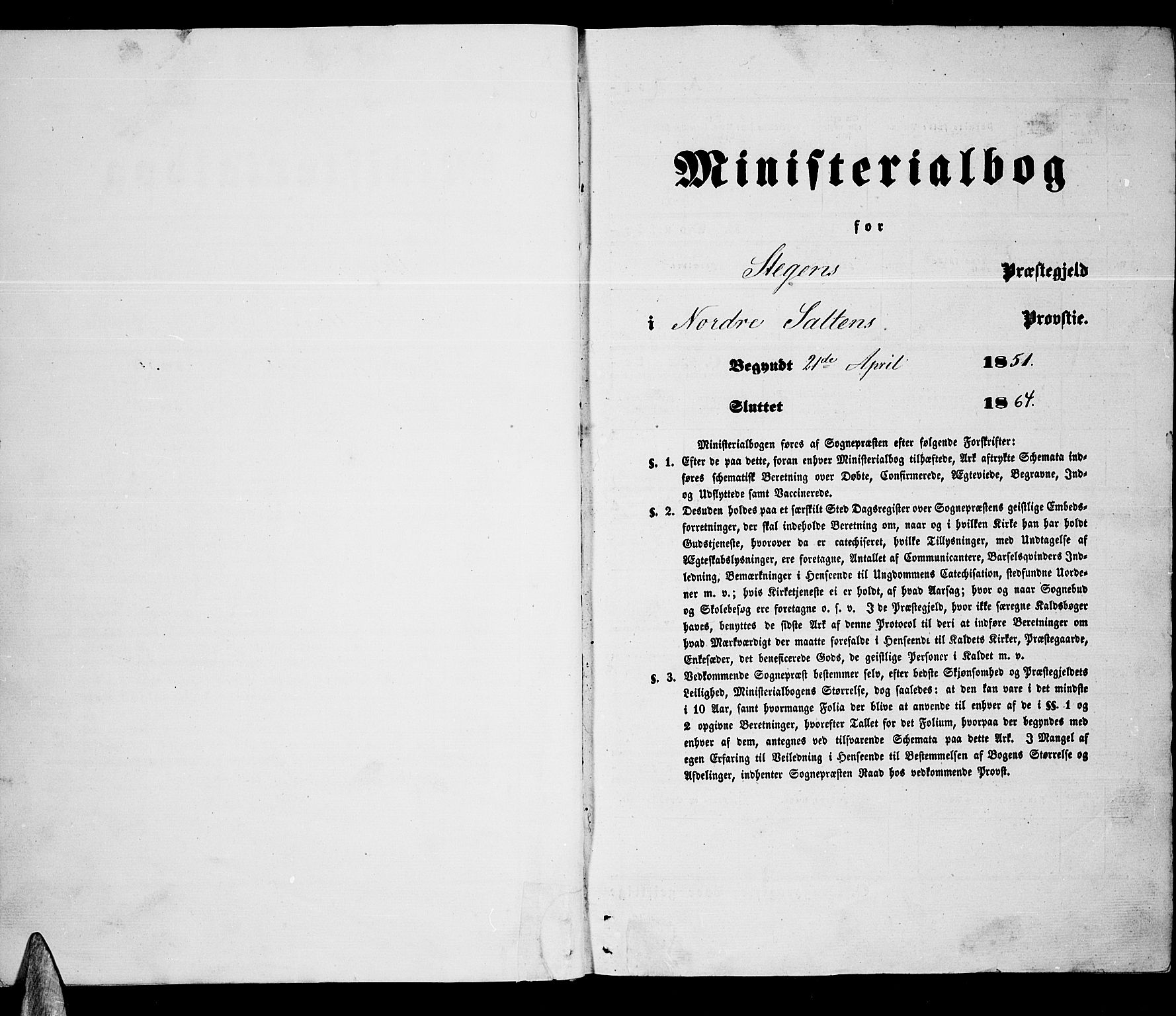 Ministerialprotokoller, klokkerbøker og fødselsregistre - Nordland, SAT/A-1459/855/L0814: Parish register (copy) no. 855C03, 1851-1864
