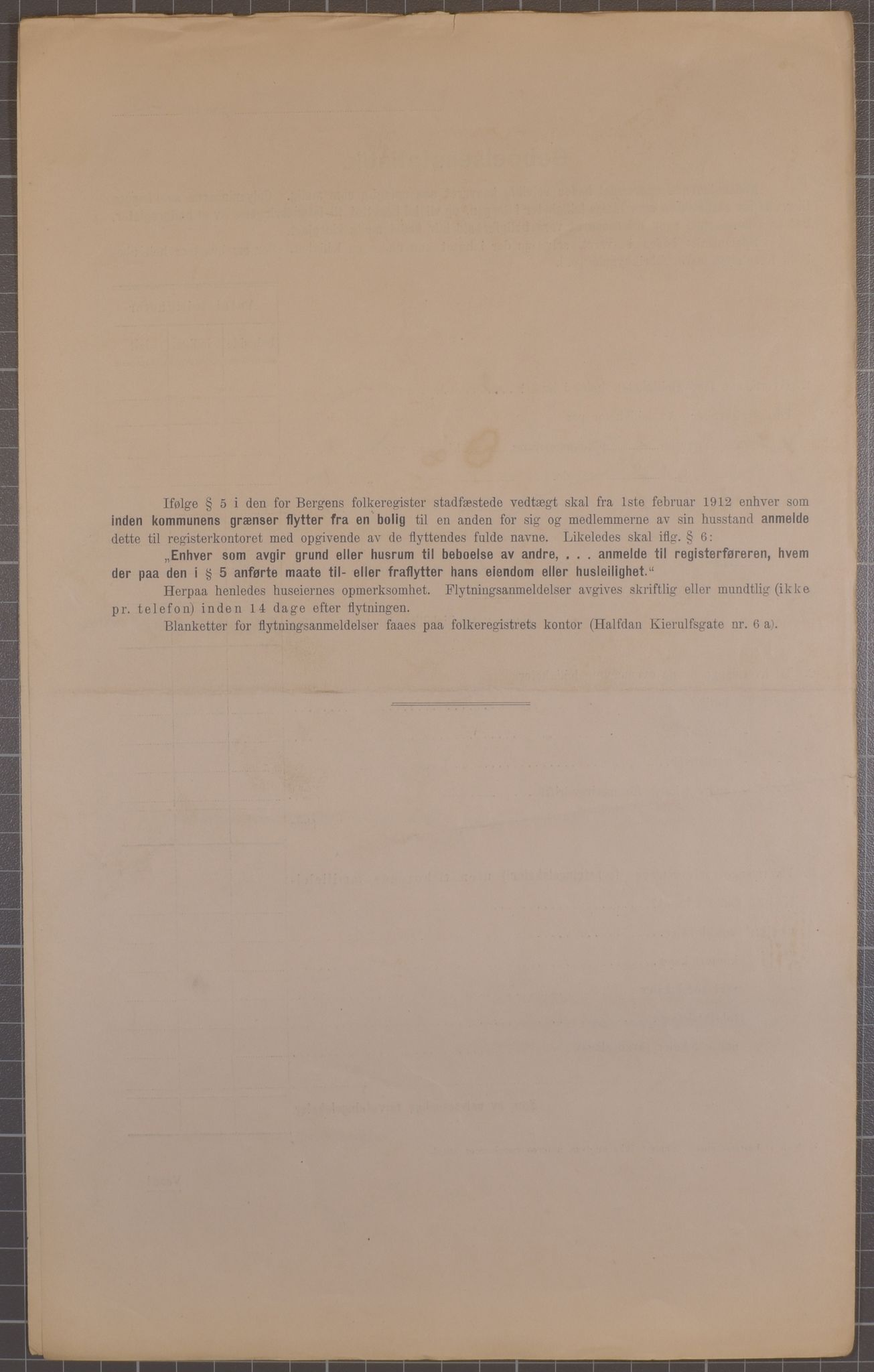 SAB, Municipal Census 1912 for Bergen, 1912, p. 1534