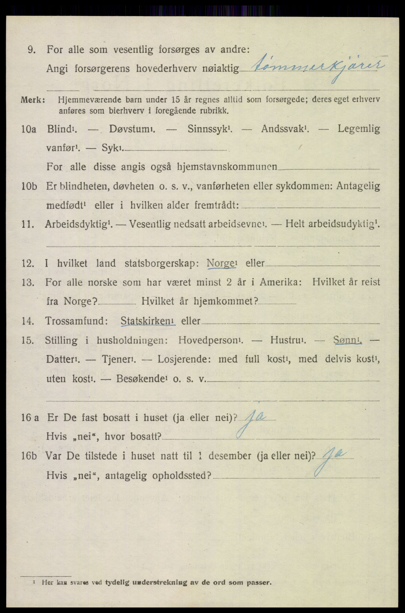 SAH, 1920 census for Trysil, 1920, p. 12790
