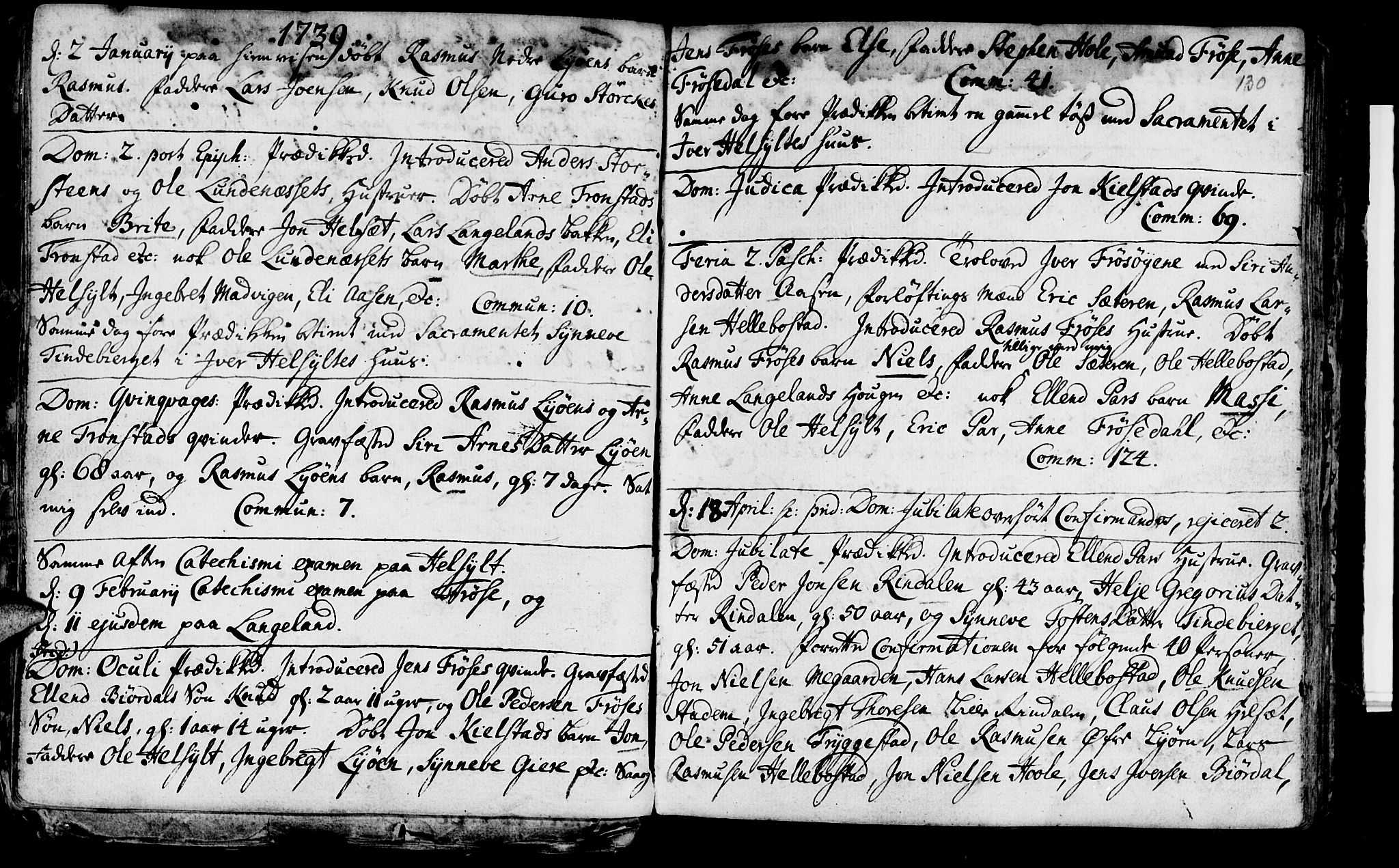 Ministerialprotokoller, klokkerbøker og fødselsregistre - Møre og Romsdal, SAT/A-1454/519/L0241: Parish register (official) no. 519A01 /2, 1736-1760, p. 130