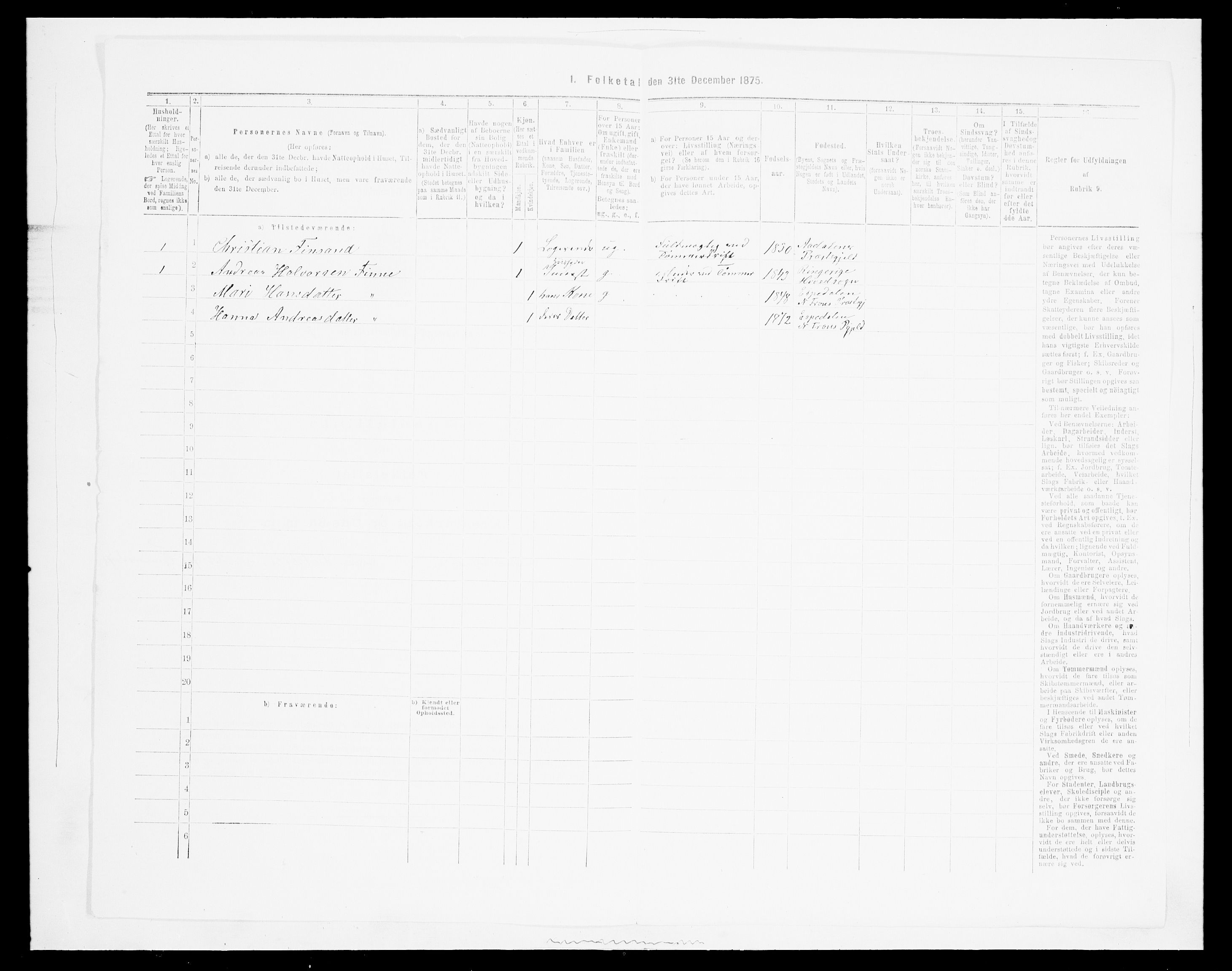 SAH, 1875 census for 0518P Nord-Fron, 1875, p. 114