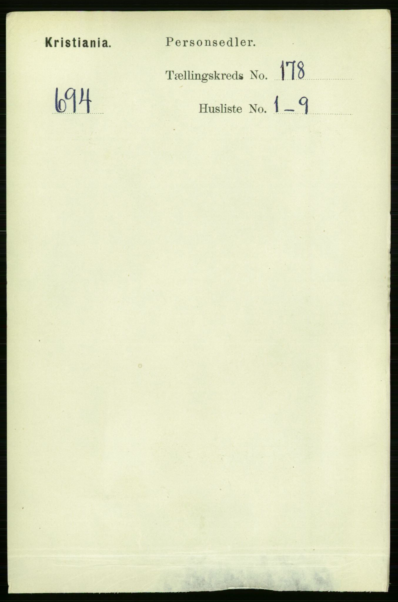 RA, 1891 census for 0301 Kristiania, 1891, p. 107632