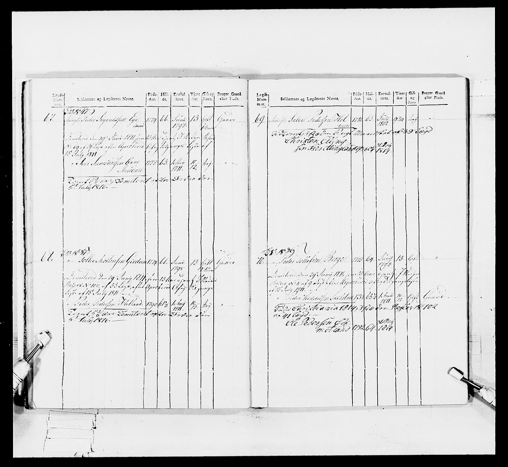 Generalitets- og kommissariatskollegiet, Det kongelige norske kommissariatskollegium, AV/RA-EA-5420/E/Eh/L0113: Vesterlenske nasjonale infanteriregiment, 1812, p. 337