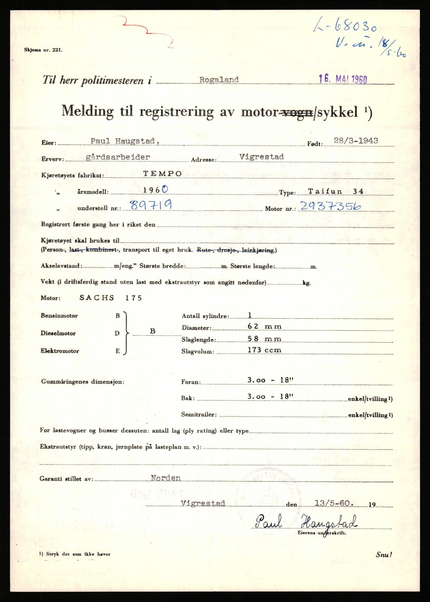 Stavanger trafikkstasjon, SAST/A-101942/0/F/L0066: L-68000 - L-71599, 1930-1971, p. 101