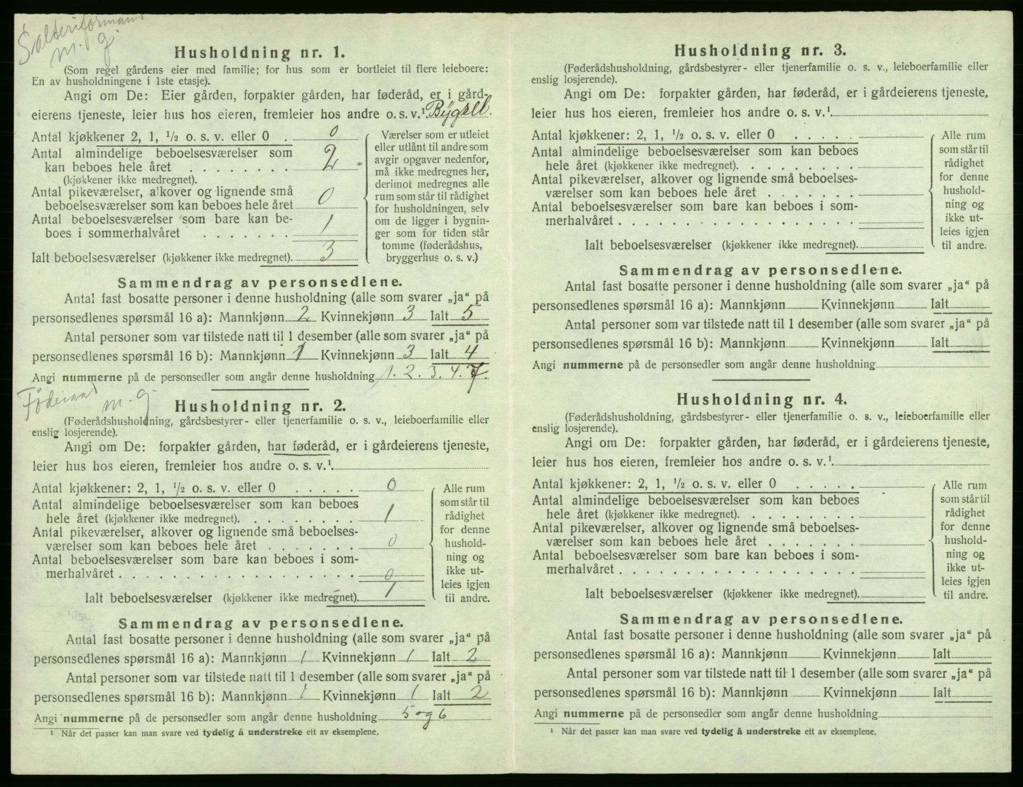 SAB, 1920 census for Austevoll, 1920, p. 747