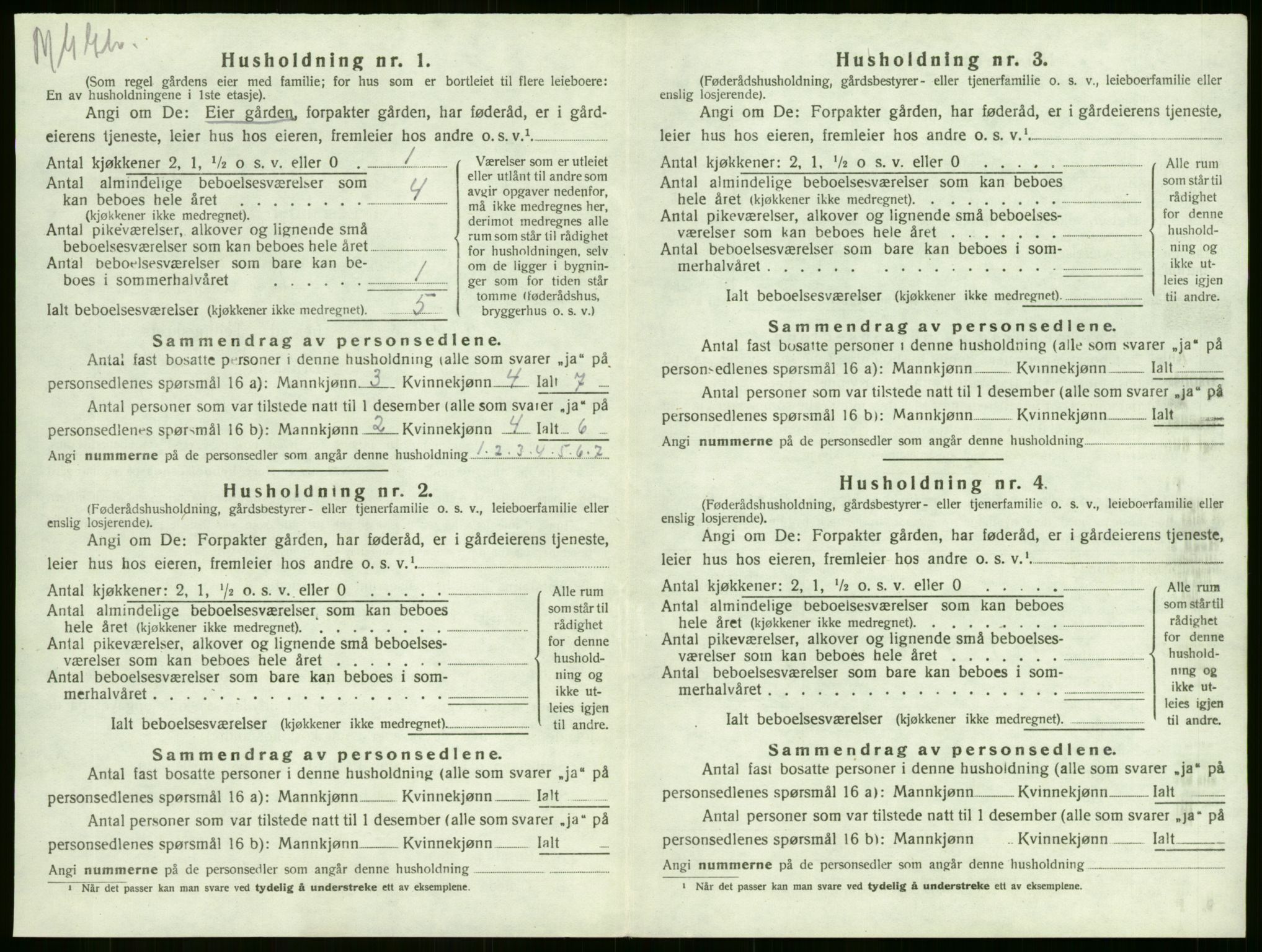 SAKO, 1920 census for Sandeherred, 1920, p. 396