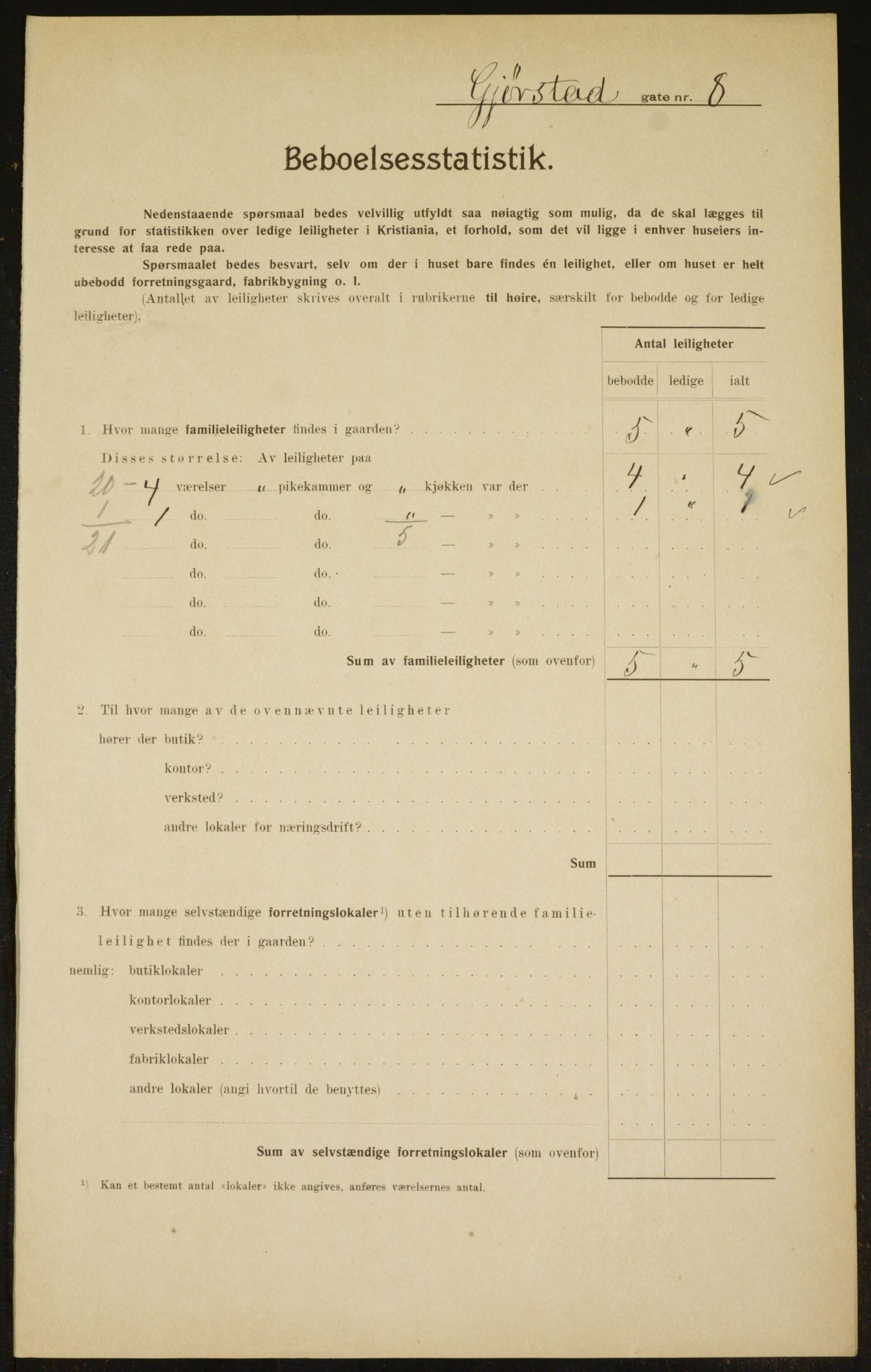 OBA, Municipal Census 1910 for Kristiania, 1910, p. 27893