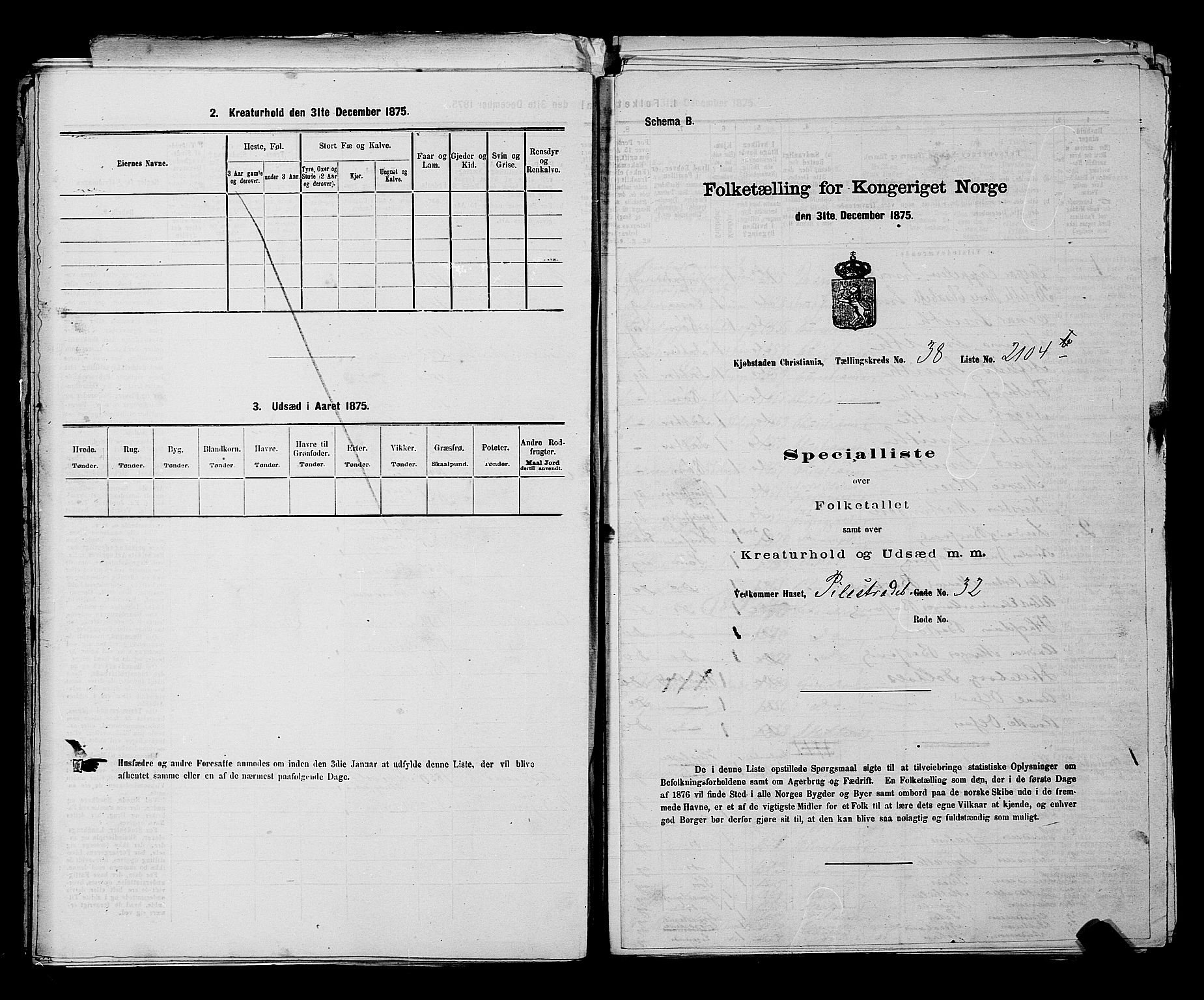 RA, 1875 census for 0301 Kristiania, 1875, p. 6026