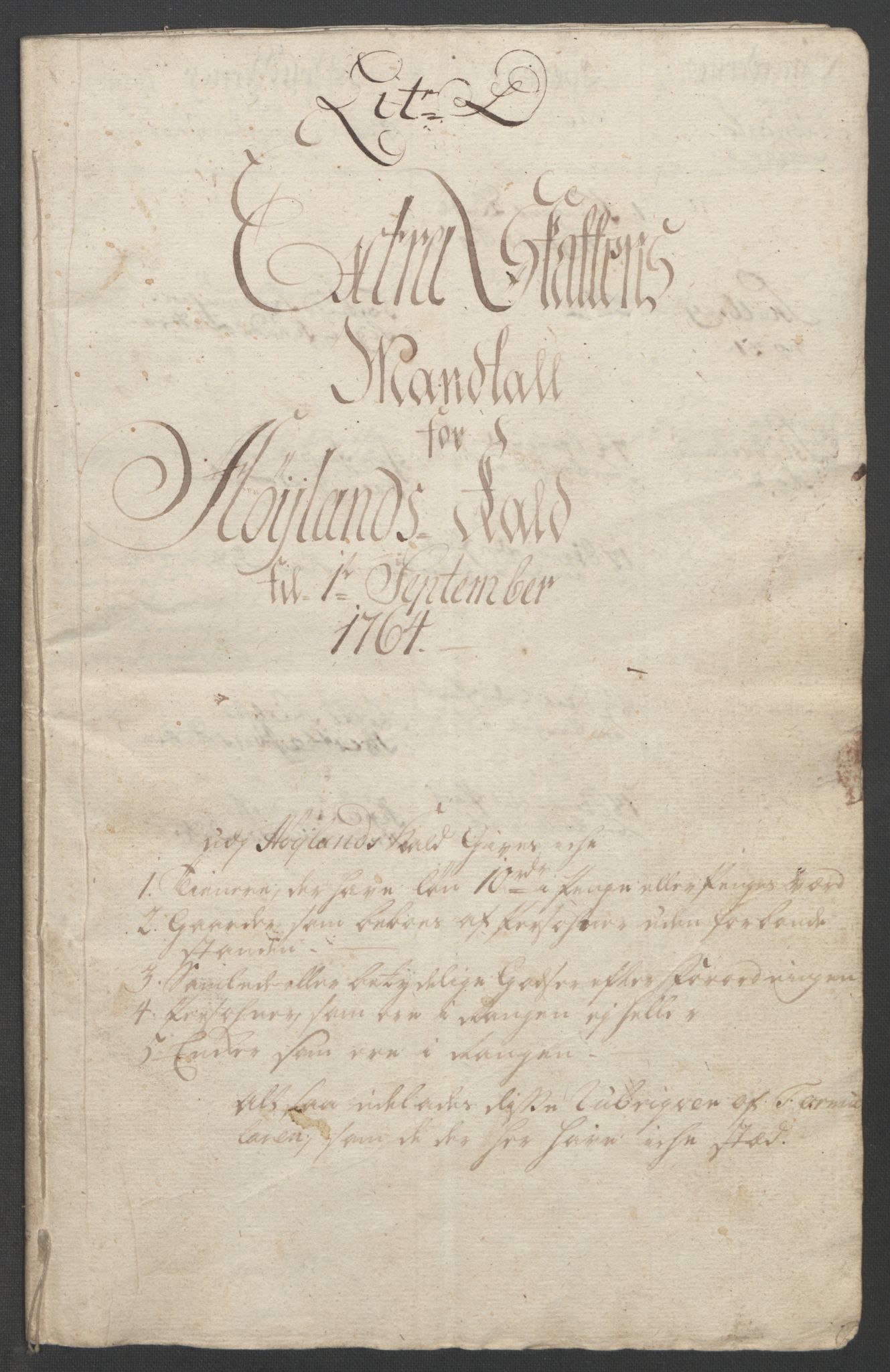 Rentekammeret inntil 1814, Reviderte regnskaper, Fogderegnskap, RA/EA-4092/R46/L2836: Ekstraskatten Jæren og Dalane, 1764-1766, p. 143