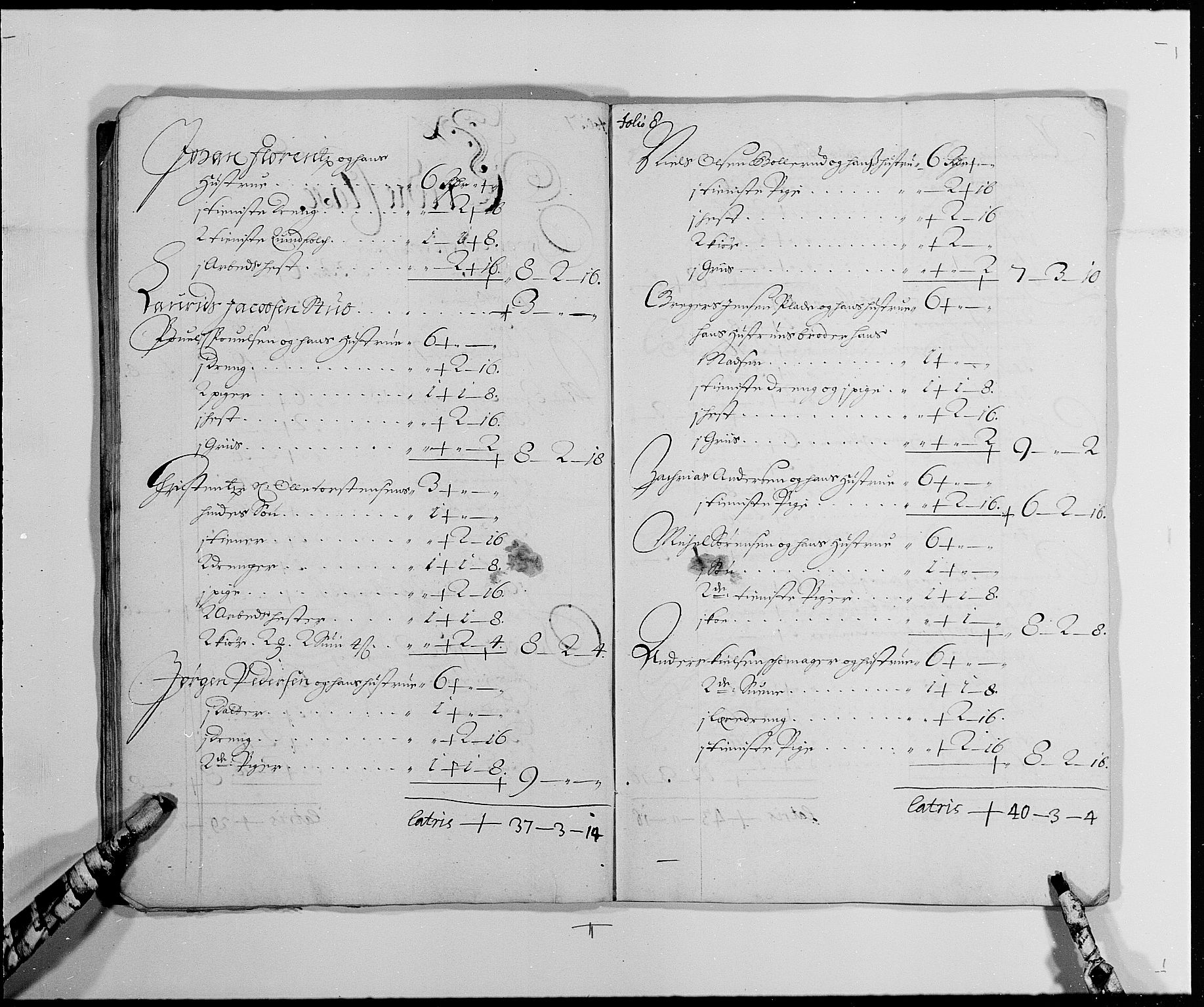 Rentekammeret inntil 1814, Reviderte regnskaper, Byregnskaper, AV/RA-EA-4066/R/Re/L0060: [E5] Kontribusjonsregnskap (med Bragernes), 1685-1693, p. 110
