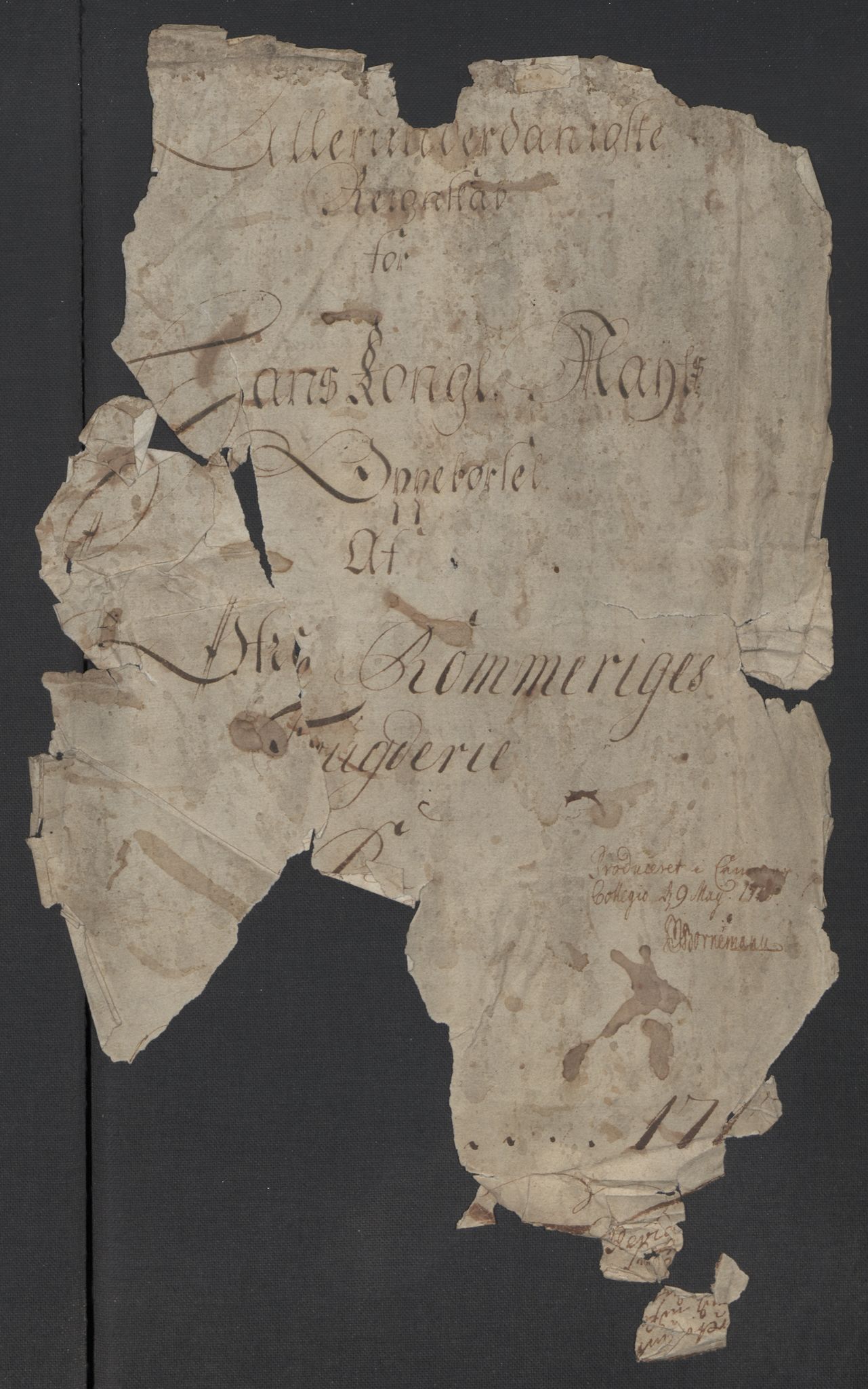 Rentekammeret inntil 1814, Reviderte regnskaper, Fogderegnskap, RA/EA-4092/R12/L0726: Fogderegnskap Øvre Romerike, 1717, p. 2