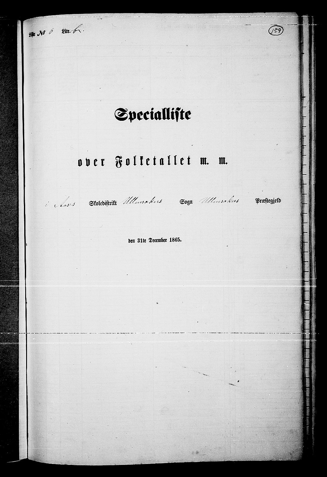 RA, 1865 census for Ullensaker, 1865, p. 139
