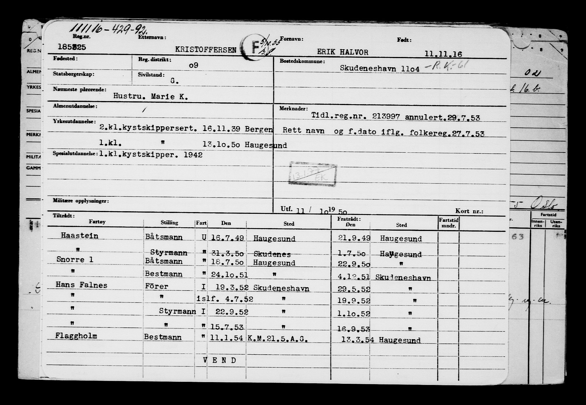 Direktoratet for sjømenn, AV/RA-S-3545/G/Gb/L0143: Hovedkort, 1916, p. 680