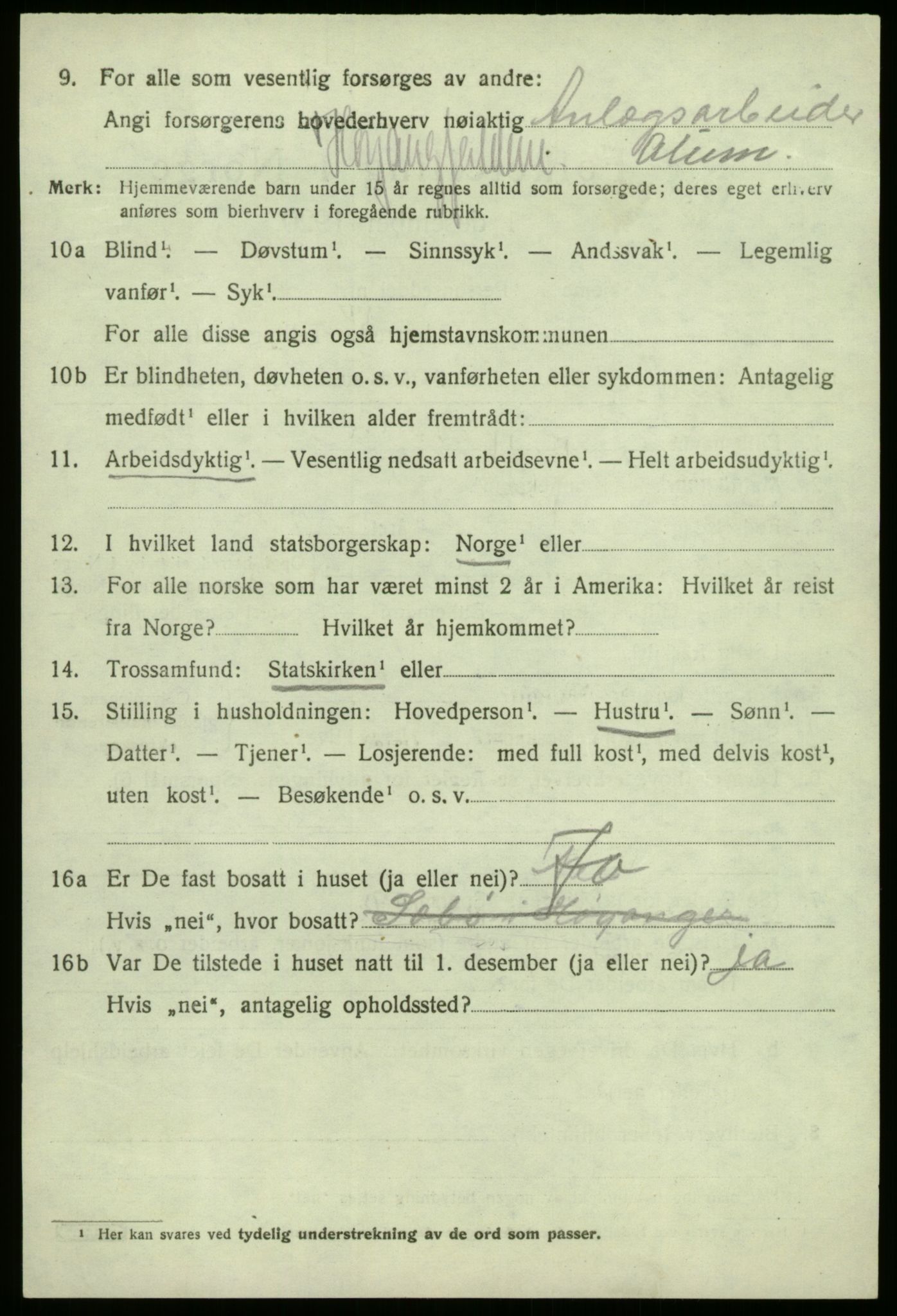 SAB, 1920 census for Kyrkjebø, 1920, p. 4194