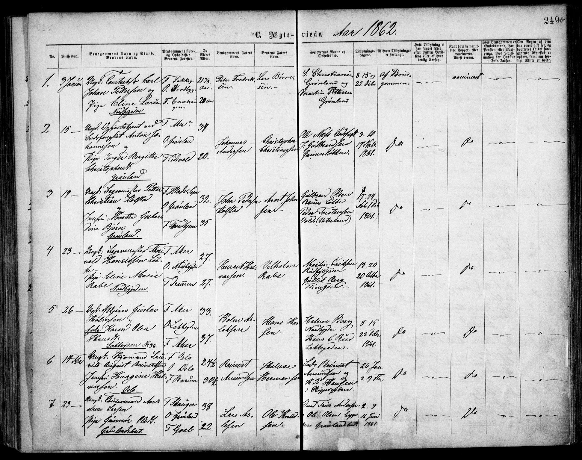 Grønland prestekontor Kirkebøker, SAO/A-10848/F/Fa/L0003: Parish register (official) no. 3, 1862-1868, p. 249