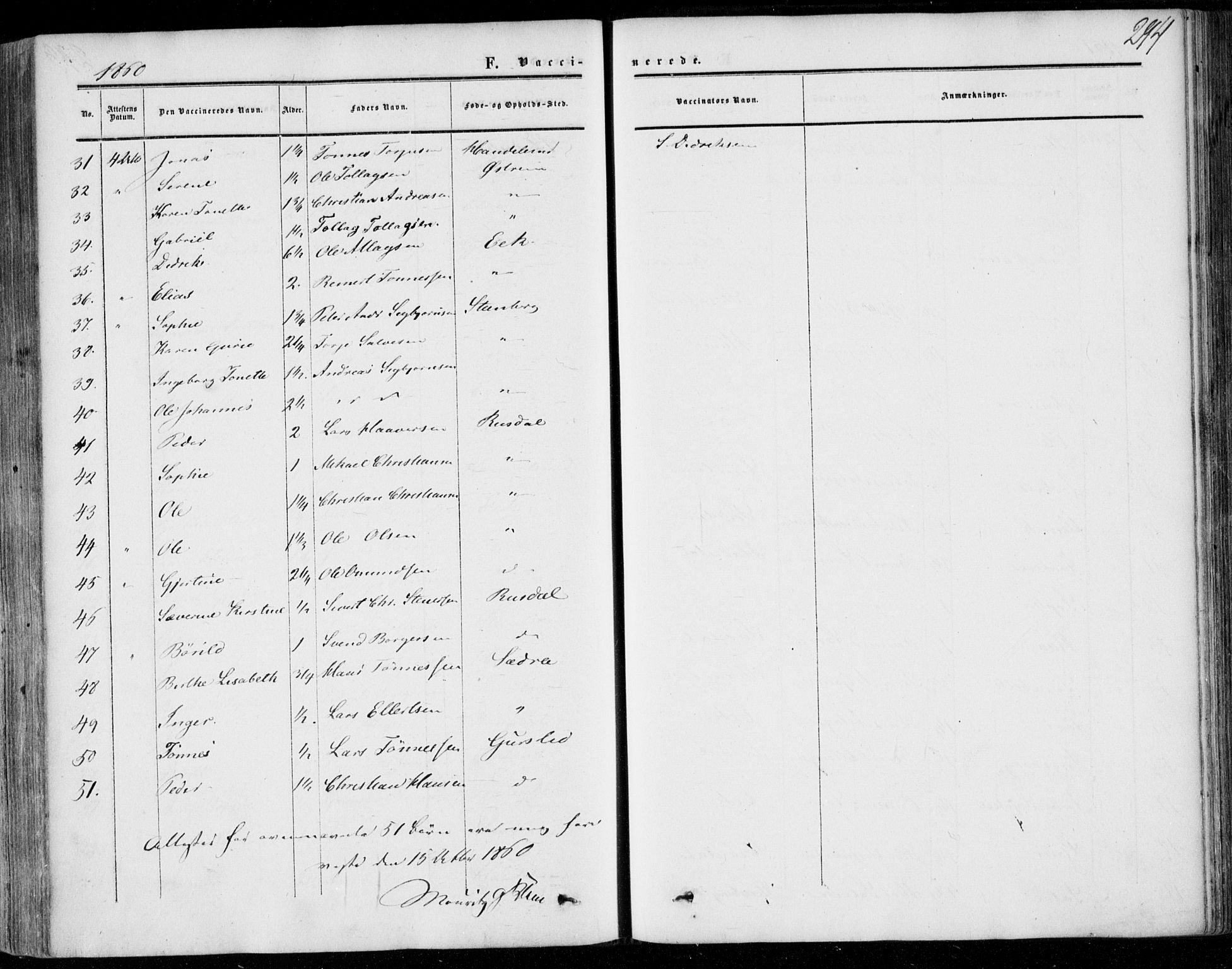 Lund sokneprestkontor, AV/SAST-A-101809/S06/L0009: Parish register (official) no. A 8, 1853-1877, p. 294