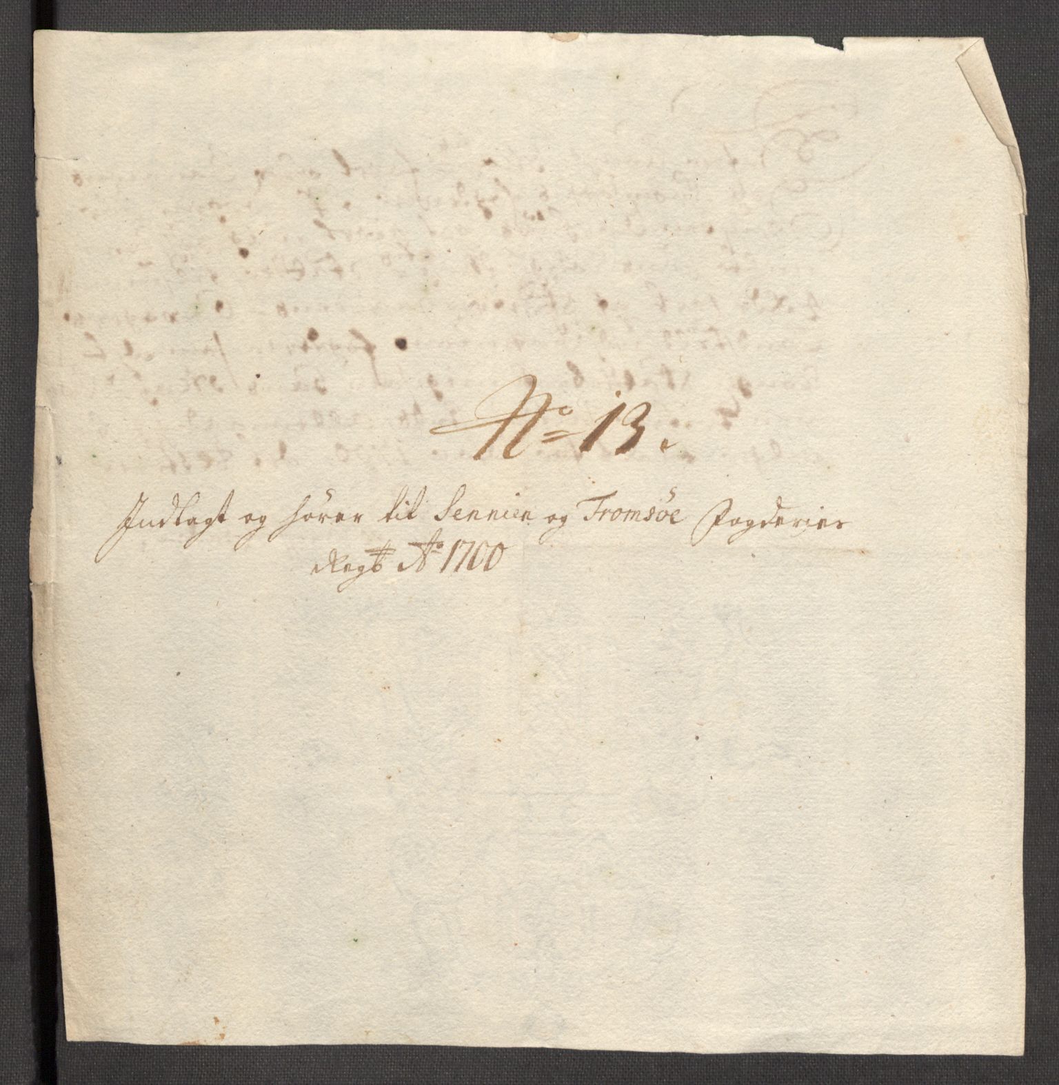 Rentekammeret inntil 1814, Reviderte regnskaper, Fogderegnskap, AV/RA-EA-4092/R68/L4755: Fogderegnskap Senja og Troms, 1700-1704, p. 83