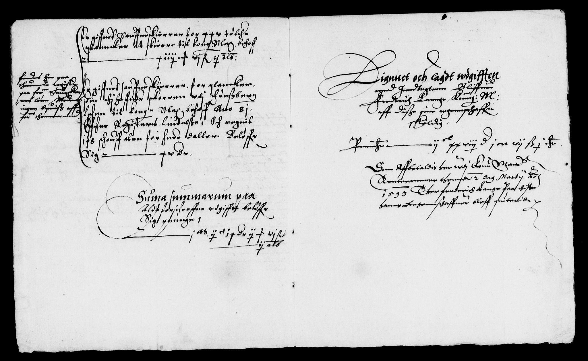 Rentekammeret inntil 1814, Reviderte regnskaper, Lensregnskaper, AV/RA-EA-5023/R/Rb/Rbo/L0001: Tønsberg len, 1584-1612