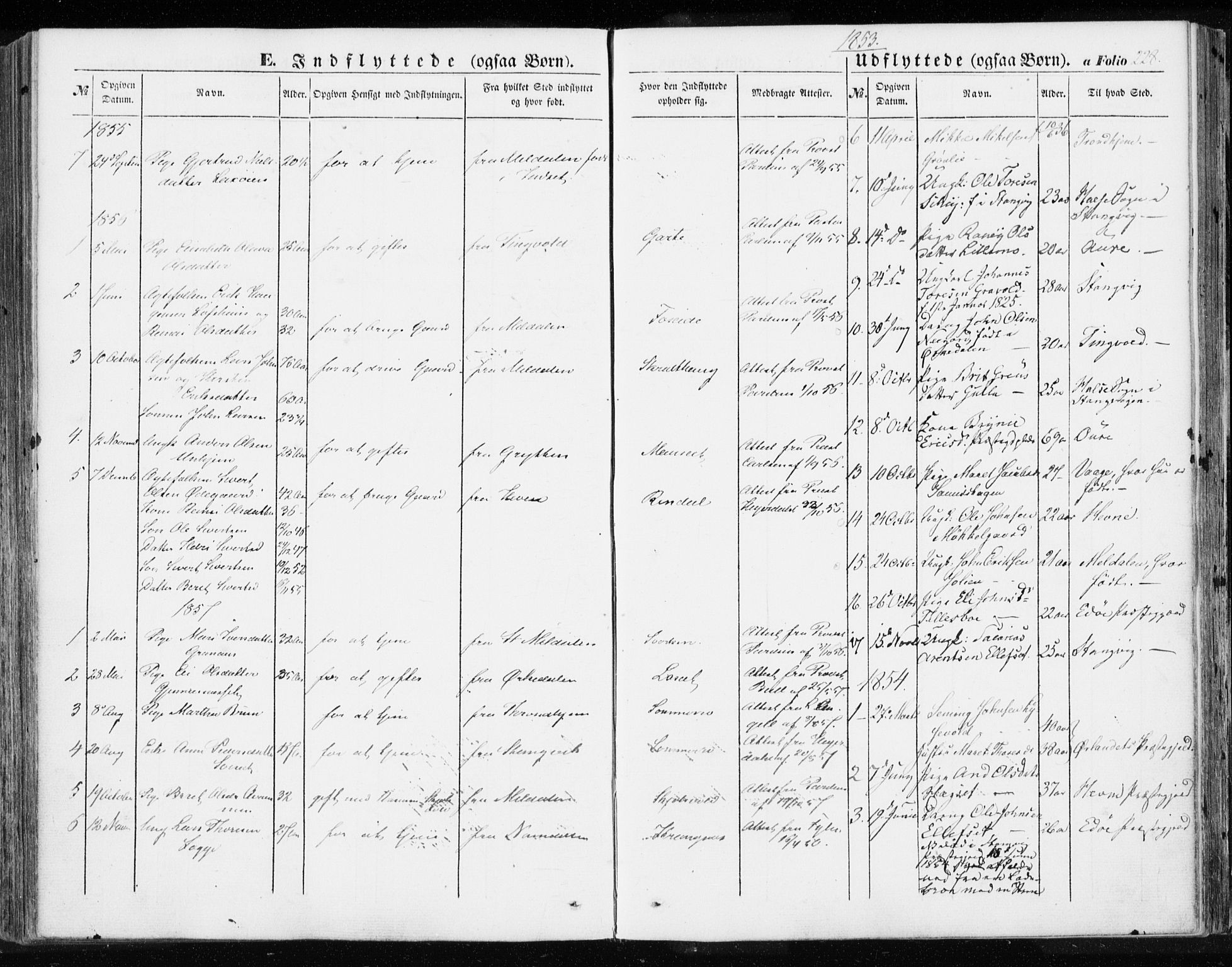 Ministerialprotokoller, klokkerbøker og fødselsregistre - Møre og Romsdal, SAT/A-1454/595/L1044: Parish register (official) no. 595A06, 1852-1863, p. 228
