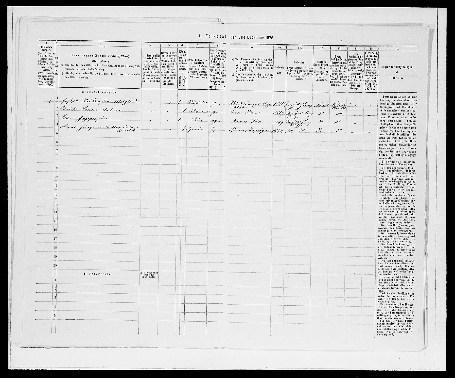 SAB, 1875 Census for 1442P Davik, 1875, p. 872