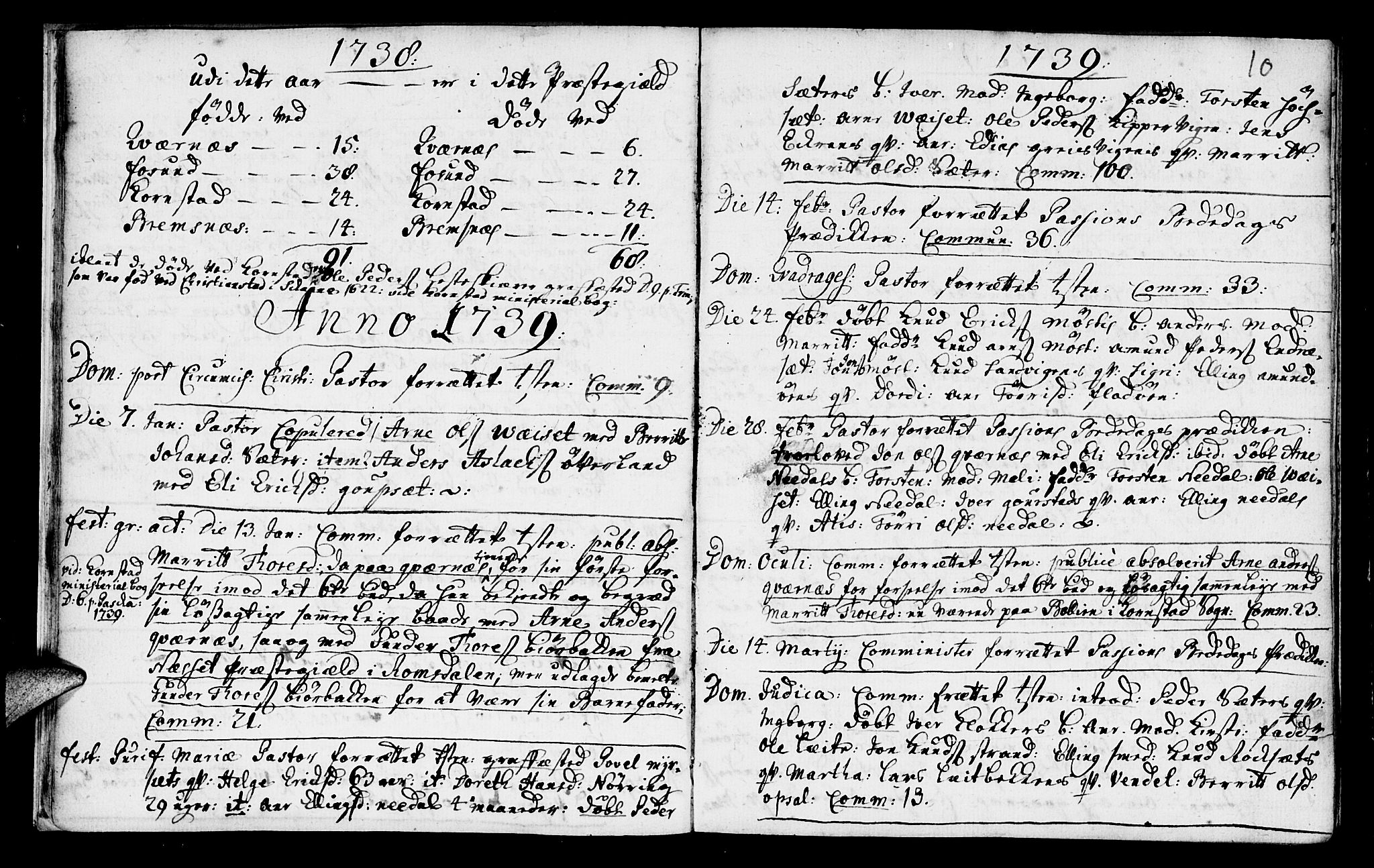 Ministerialprotokoller, klokkerbøker og fødselsregistre - Møre og Romsdal, SAT/A-1454/568/L0797: Parish register (official) no. 568A06, 1731-1760, p. 10