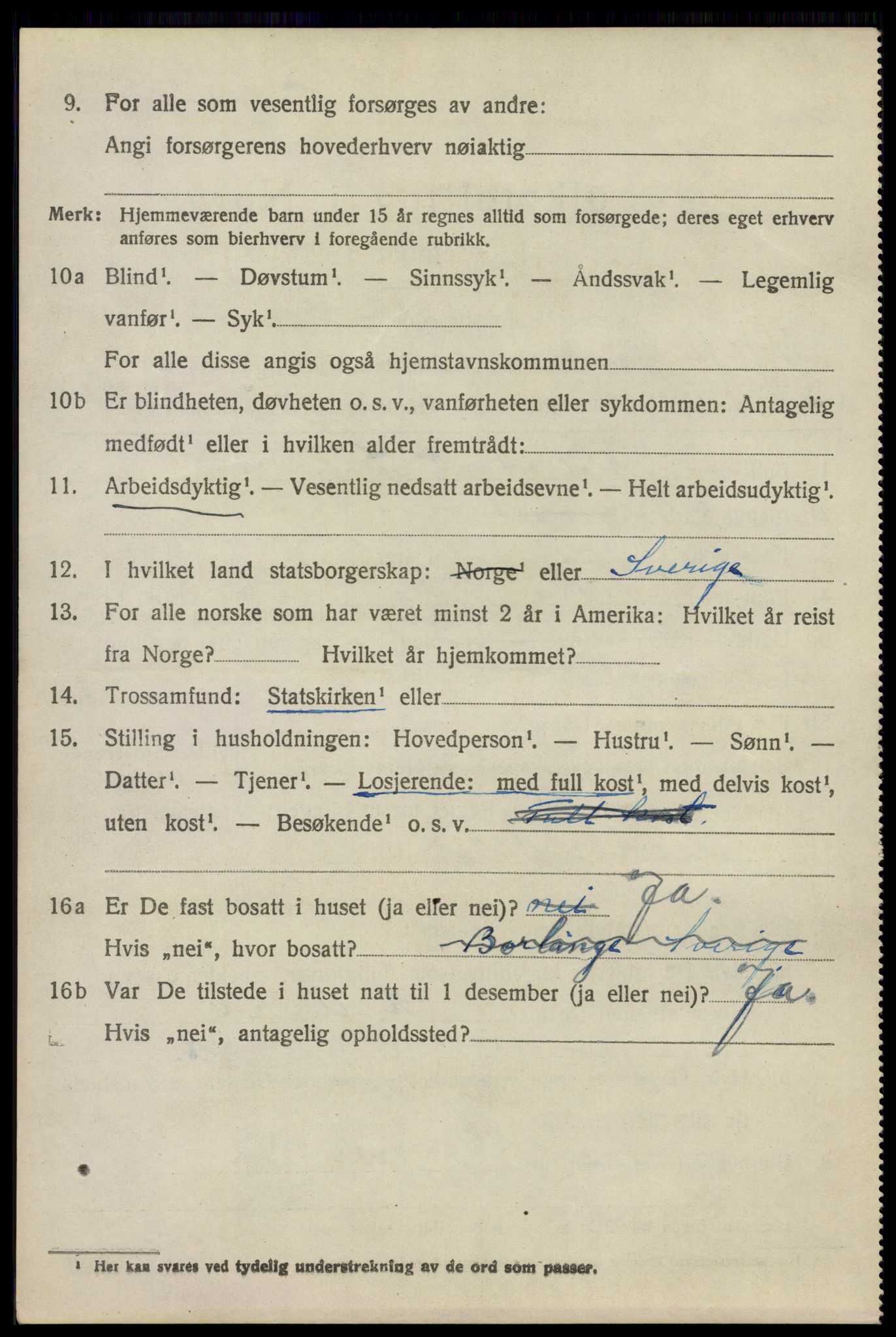 SAO, 1920 census for Oppegård, 1920, p. 2334