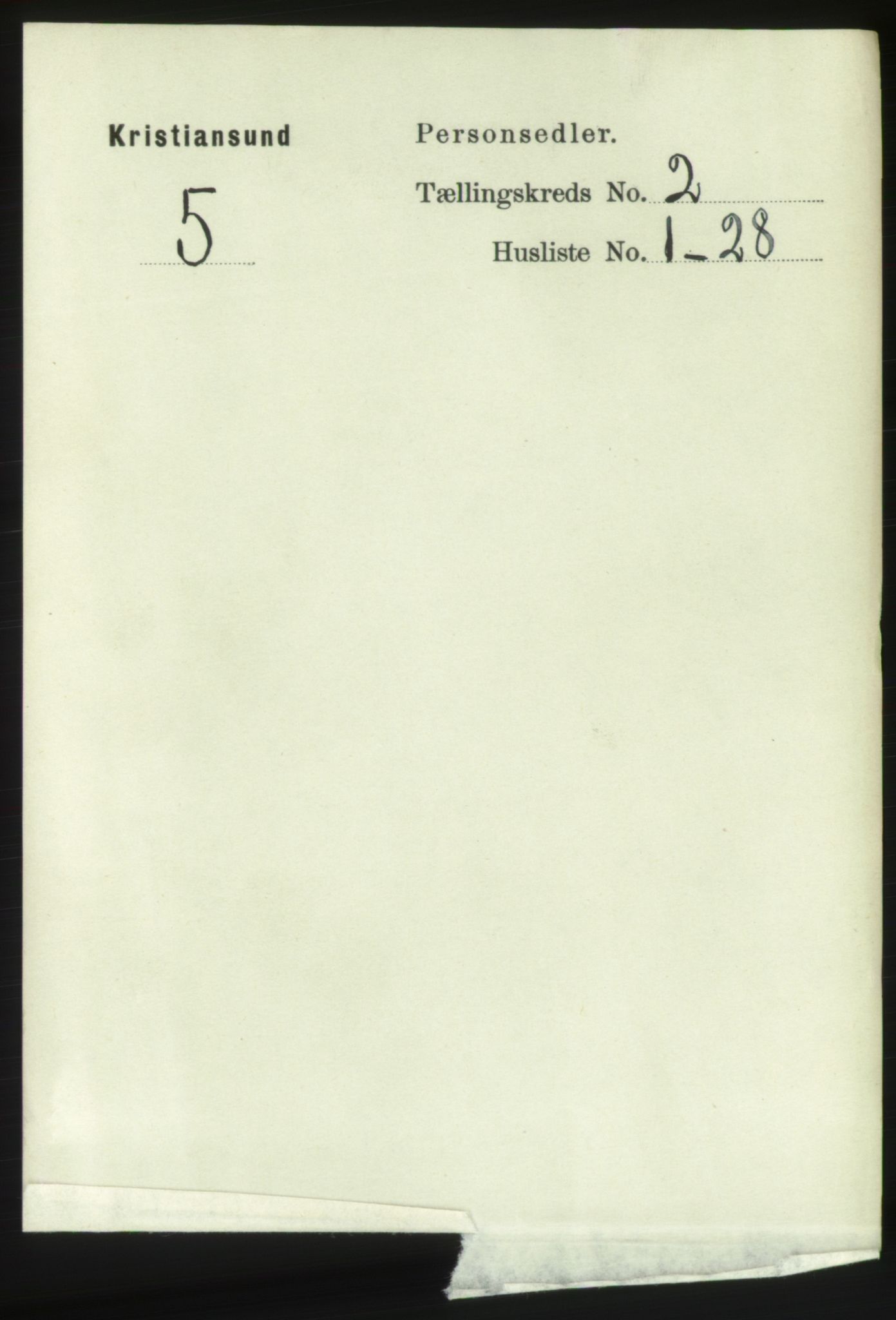 RA, 1891 census for 1503 Kristiansund, 1891, p. 2627