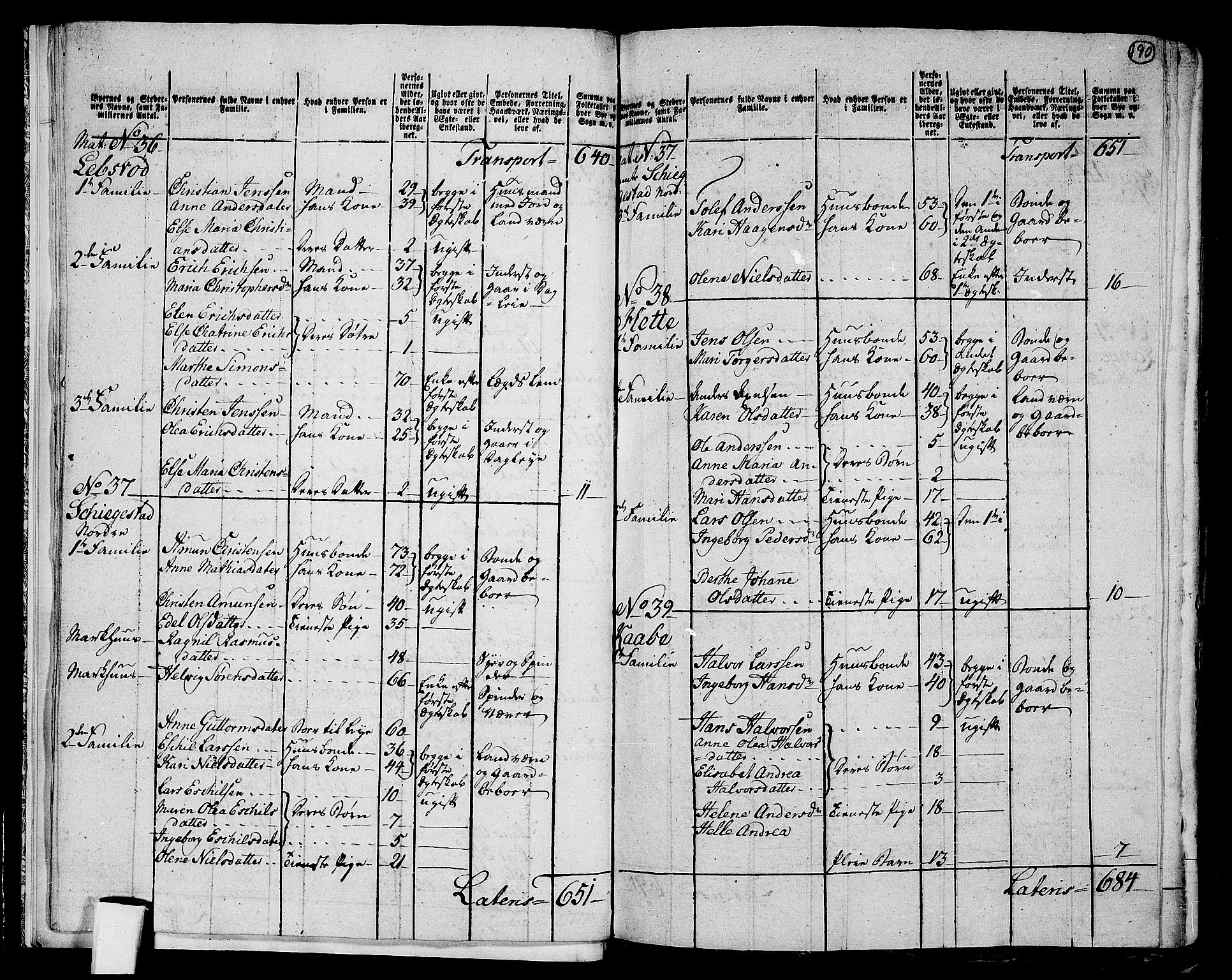 RA, 1801 census for 0718P Ramnes, 1801, p. 189b-190a