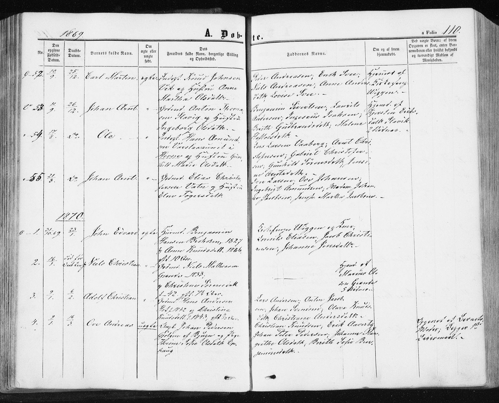 Ministerialprotokoller, klokkerbøker og fødselsregistre - Sør-Trøndelag, SAT/A-1456/659/L0737: Parish register (official) no. 659A07, 1857-1875, p. 110