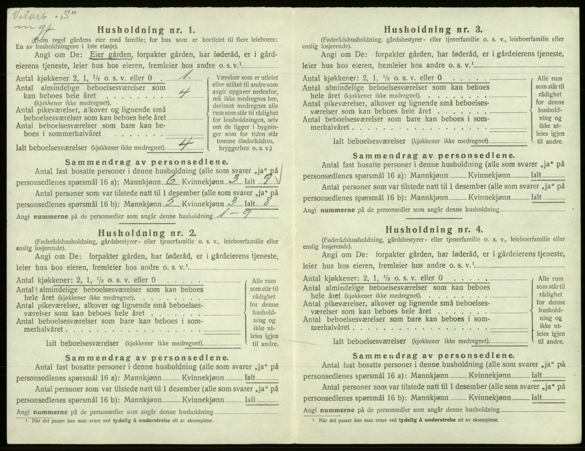 SAB, 1920 census for Samnanger, 1920, p. 507