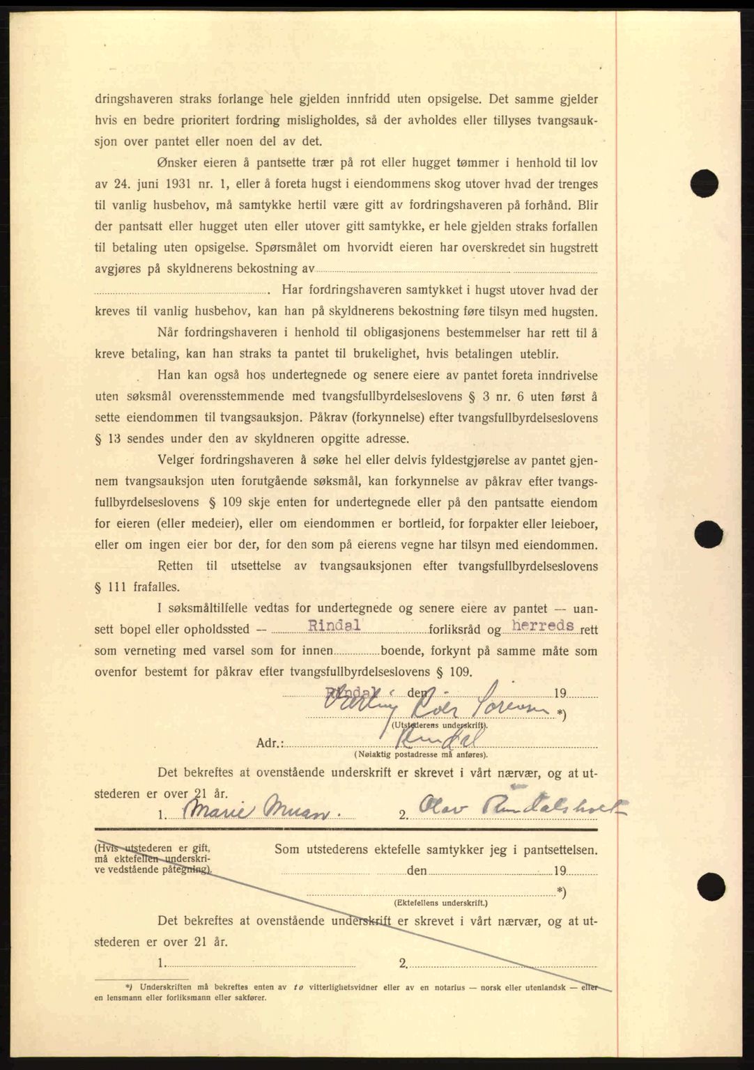 Nordmøre sorenskriveri, AV/SAT-A-4132/1/2/2Ca: Mortgage book no. B90, 1942-1943, Diary no: : 239/1943