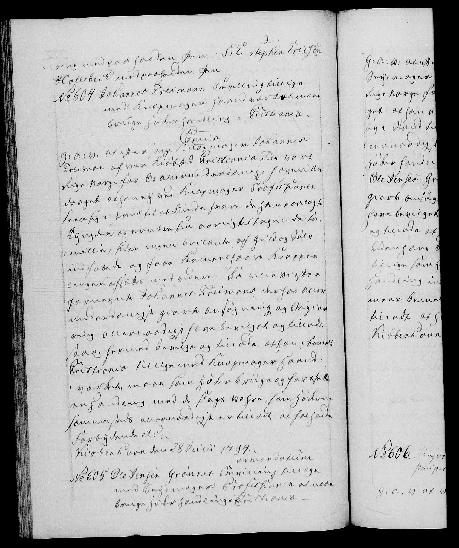 Danske Kanselli 1572-1799, AV/RA-EA-3023/F/Fc/Fca/Fcaa/L0055: Norske registre, 1794, p. 322b